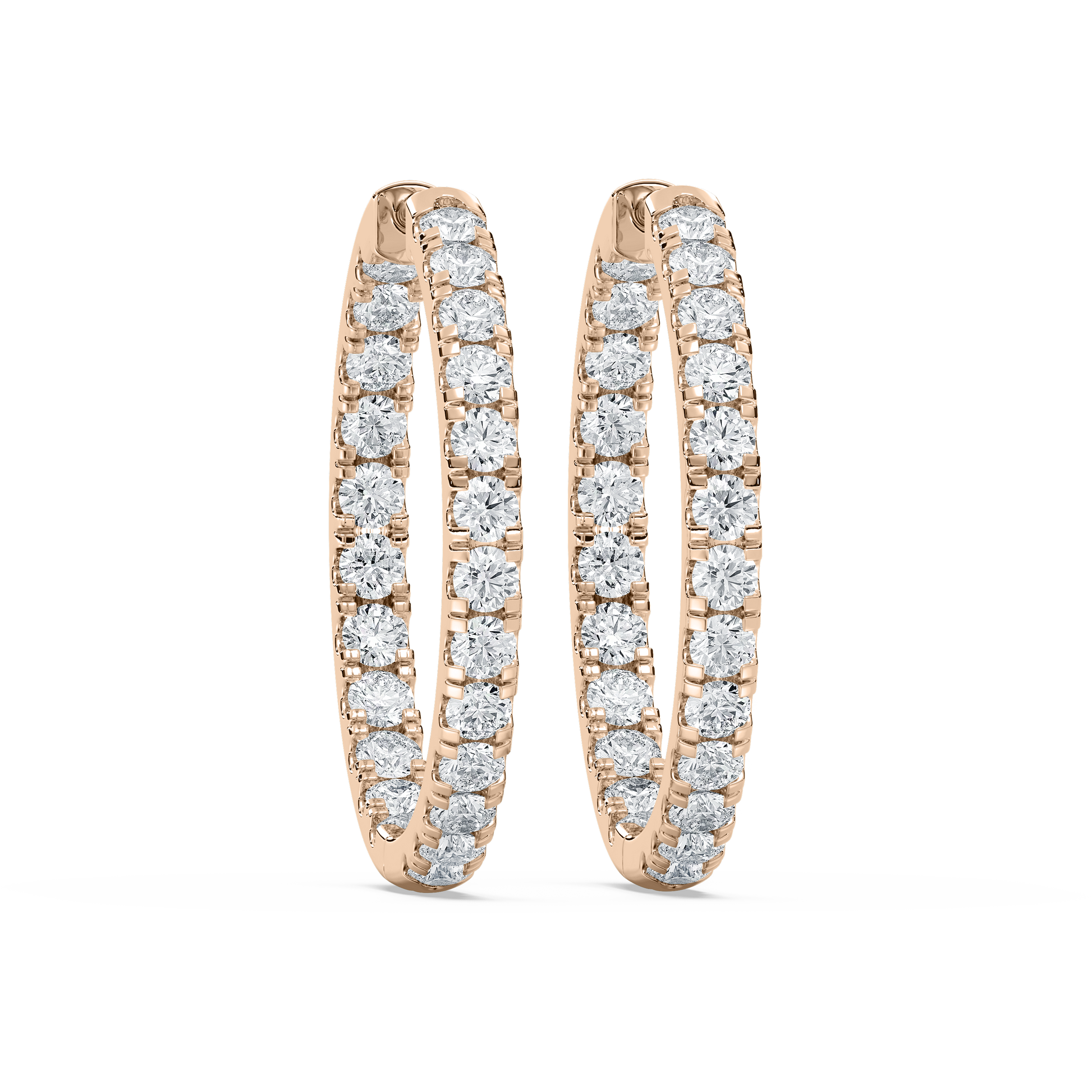 Lovea Mara Creolen Bold – Rundschliff – Roségold