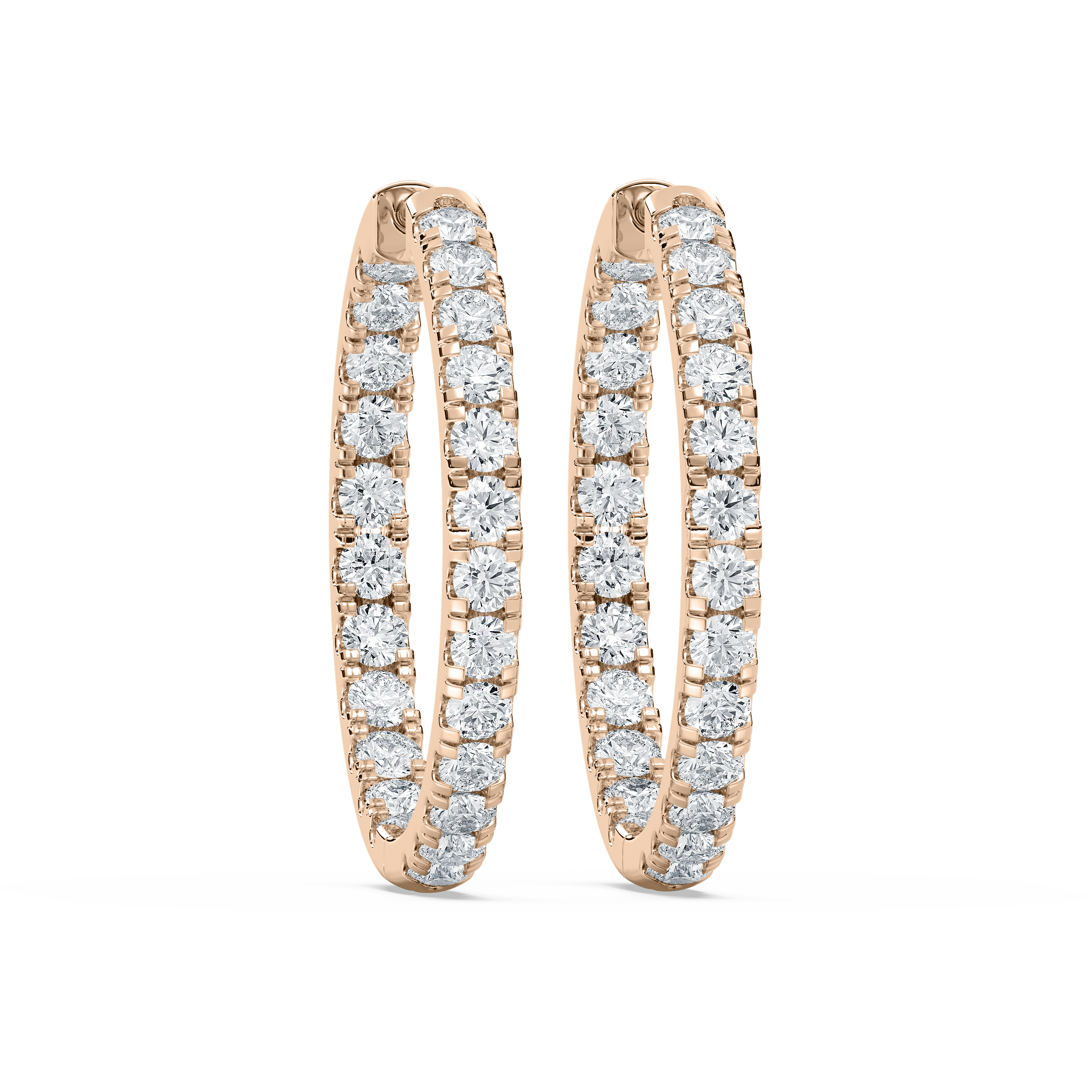 Lovea Mara Creolen Bold – Rundschliff – Roségold