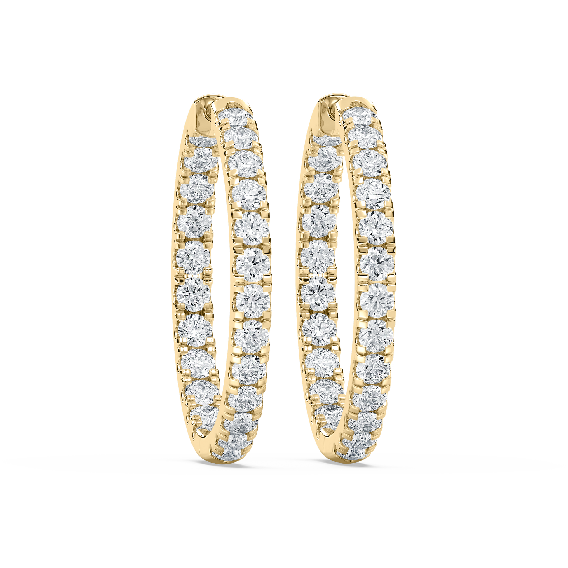 Lovea Mara Creolen Bold – Rundschliff – Gelbgold