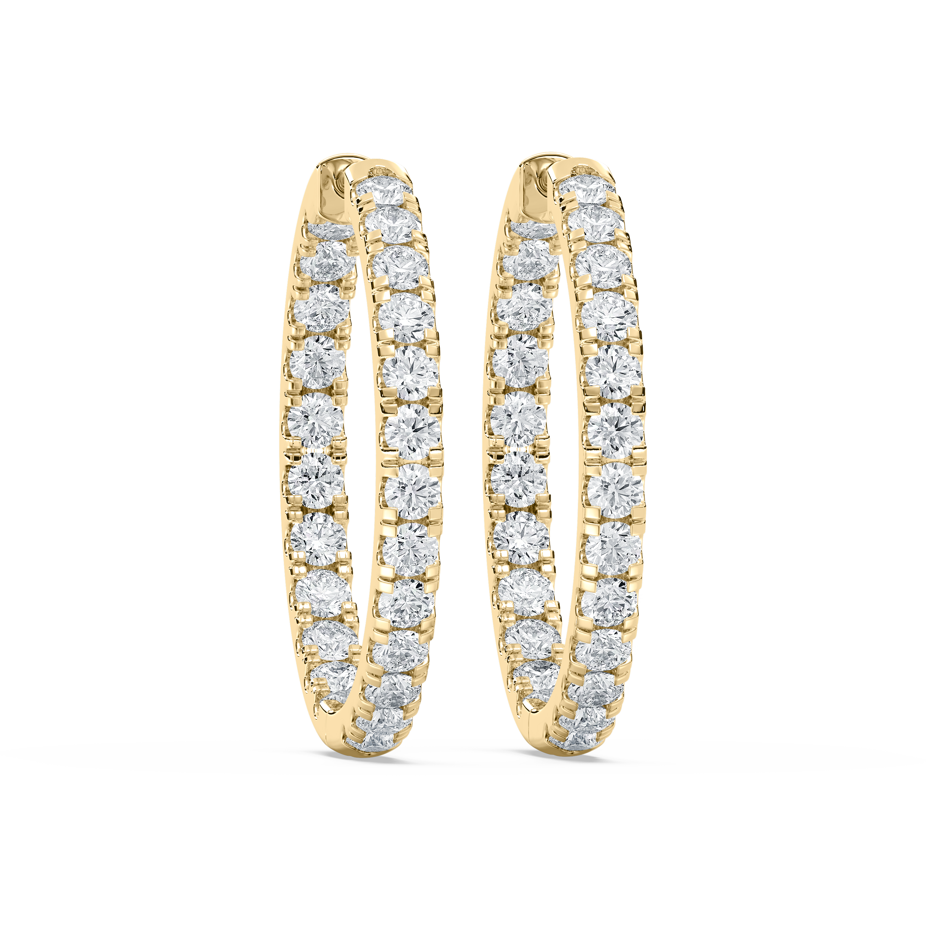 Lovea Mara Creolen Bold – Rundschliff – Gelbgold