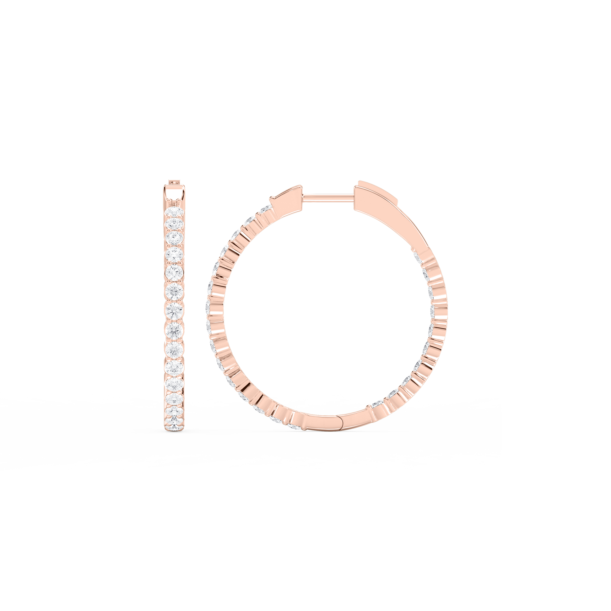 Lovea Mara Creolen Fine – Rundschliff – Roségold