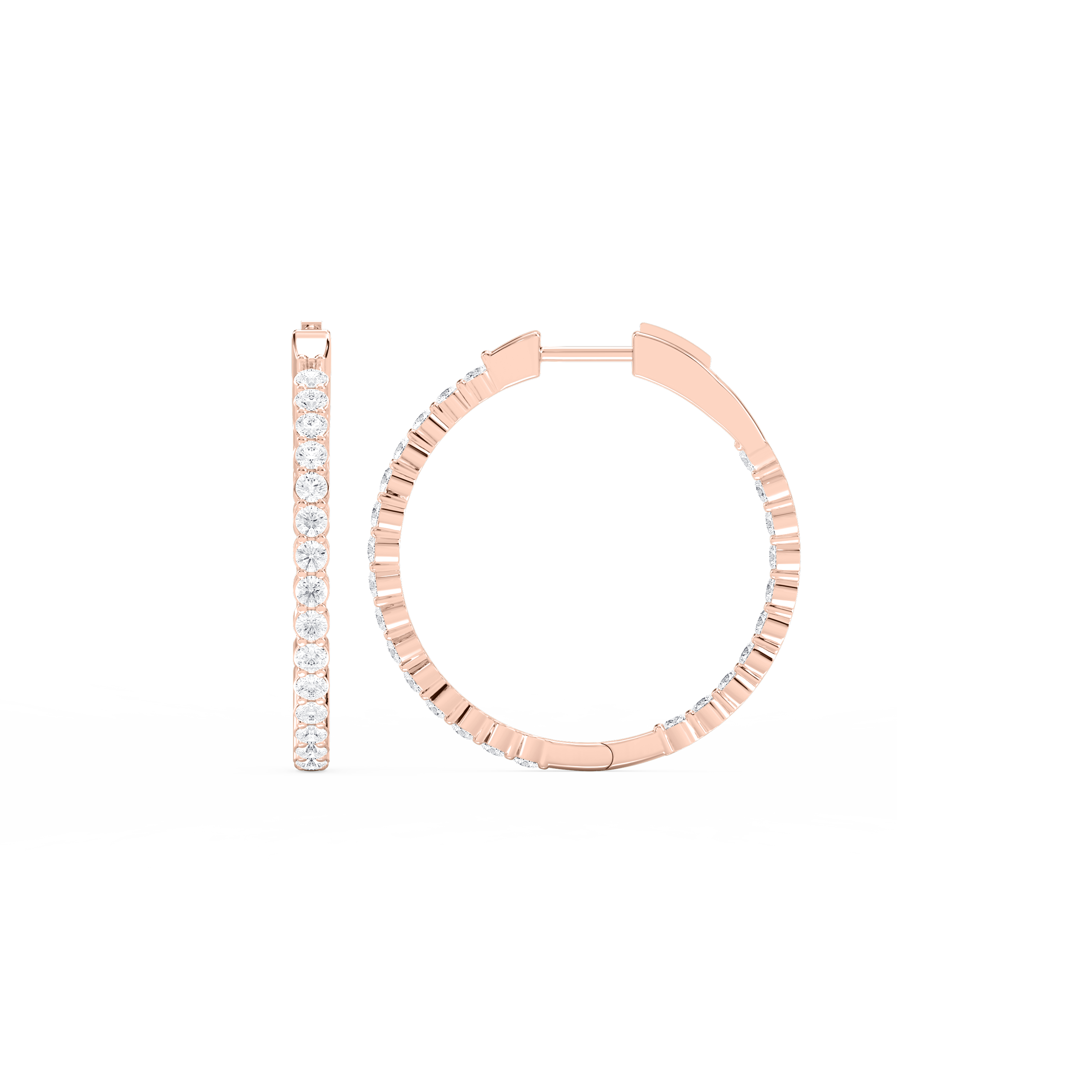 Lovea Mara Creolen Fine – Rundschliff – Roségold