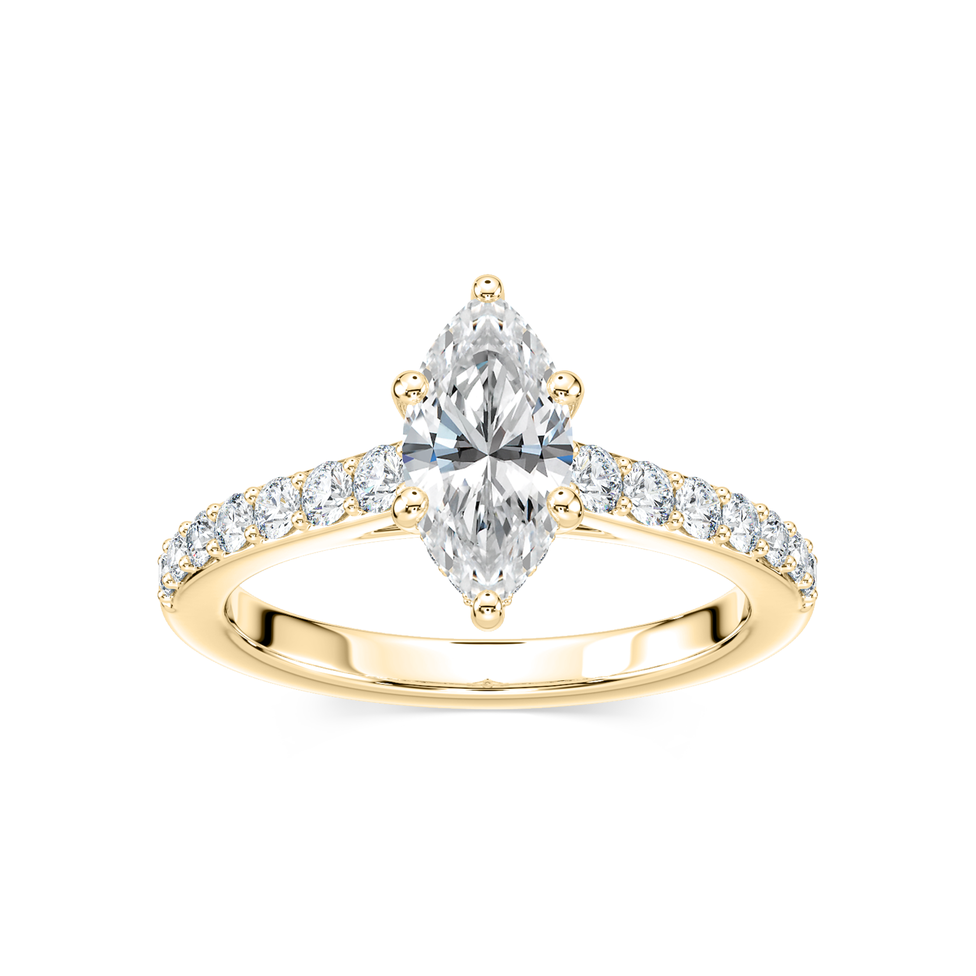 Hannah Verlobungsring – Gelbgold