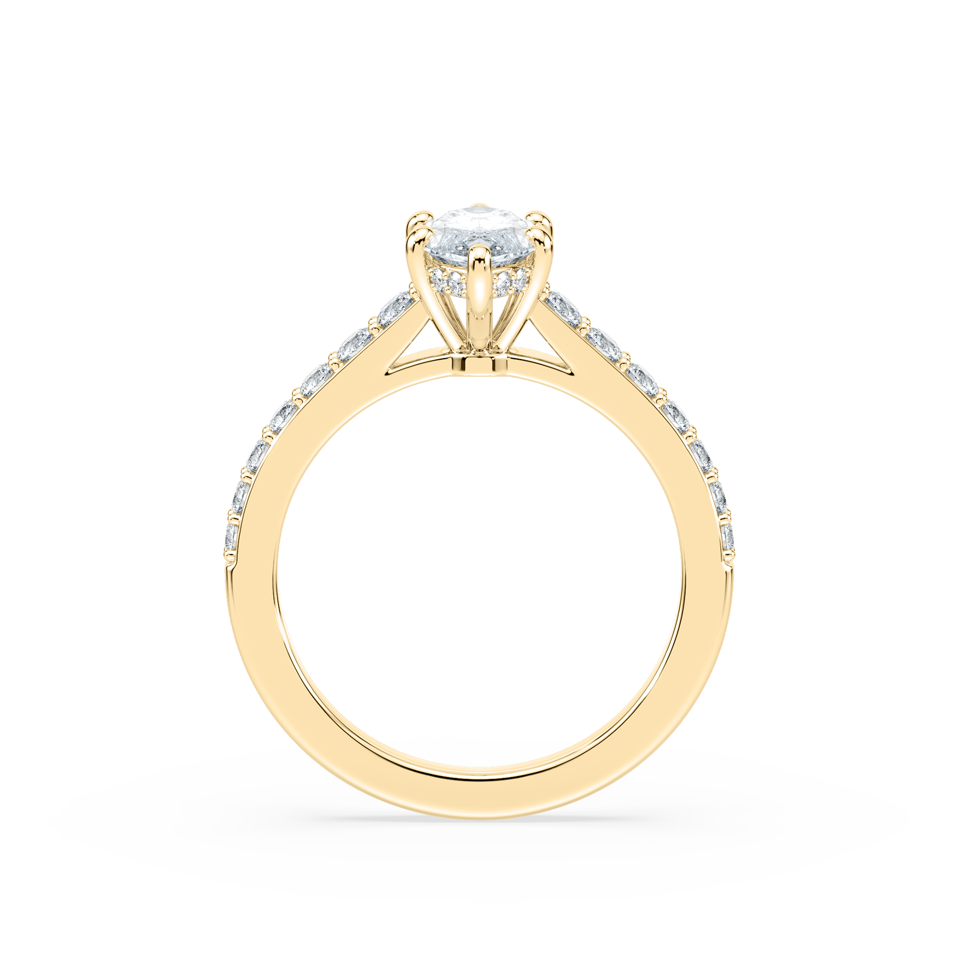 Hannah Verlobungsring – Gelbgold