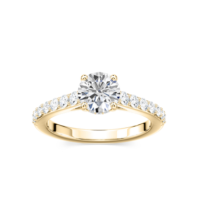 Hannah Hidden Halo Verlobungsring – Rundschliff