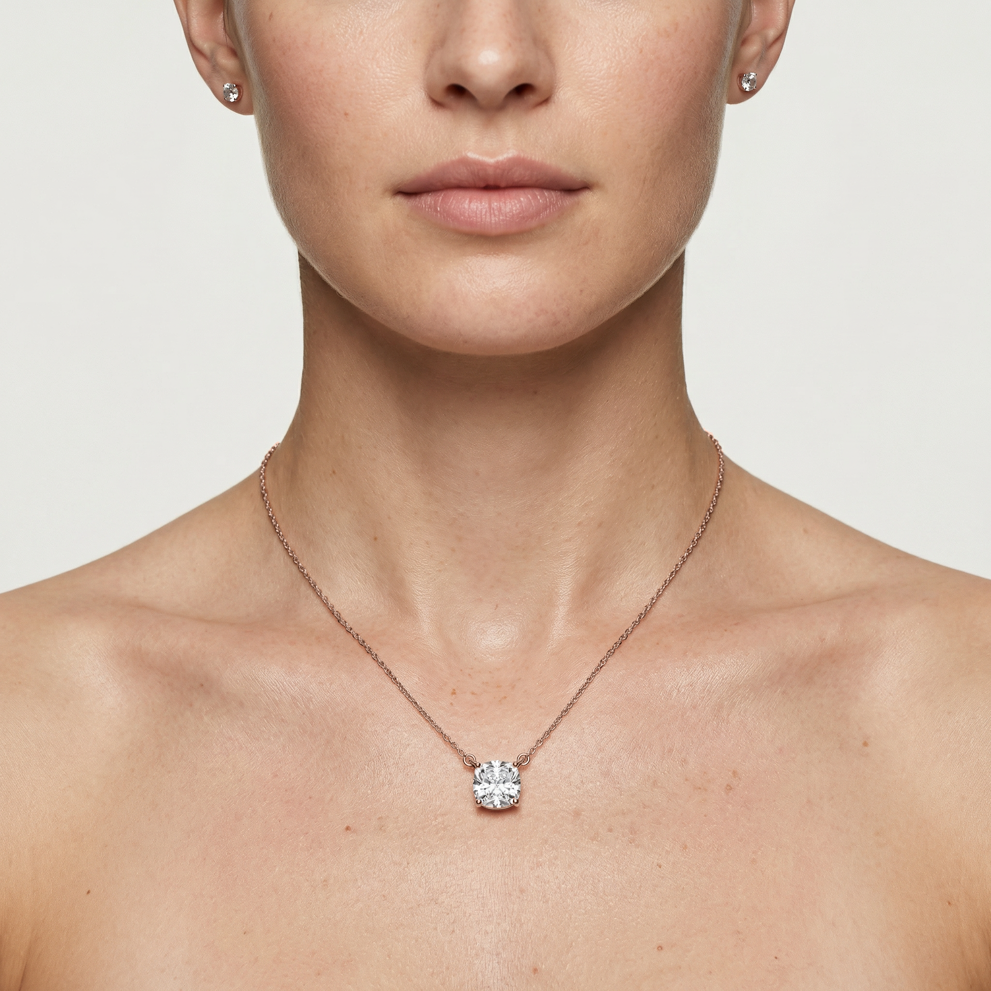 Lovea Carla Anhänger – Kissenschliff – Roségold