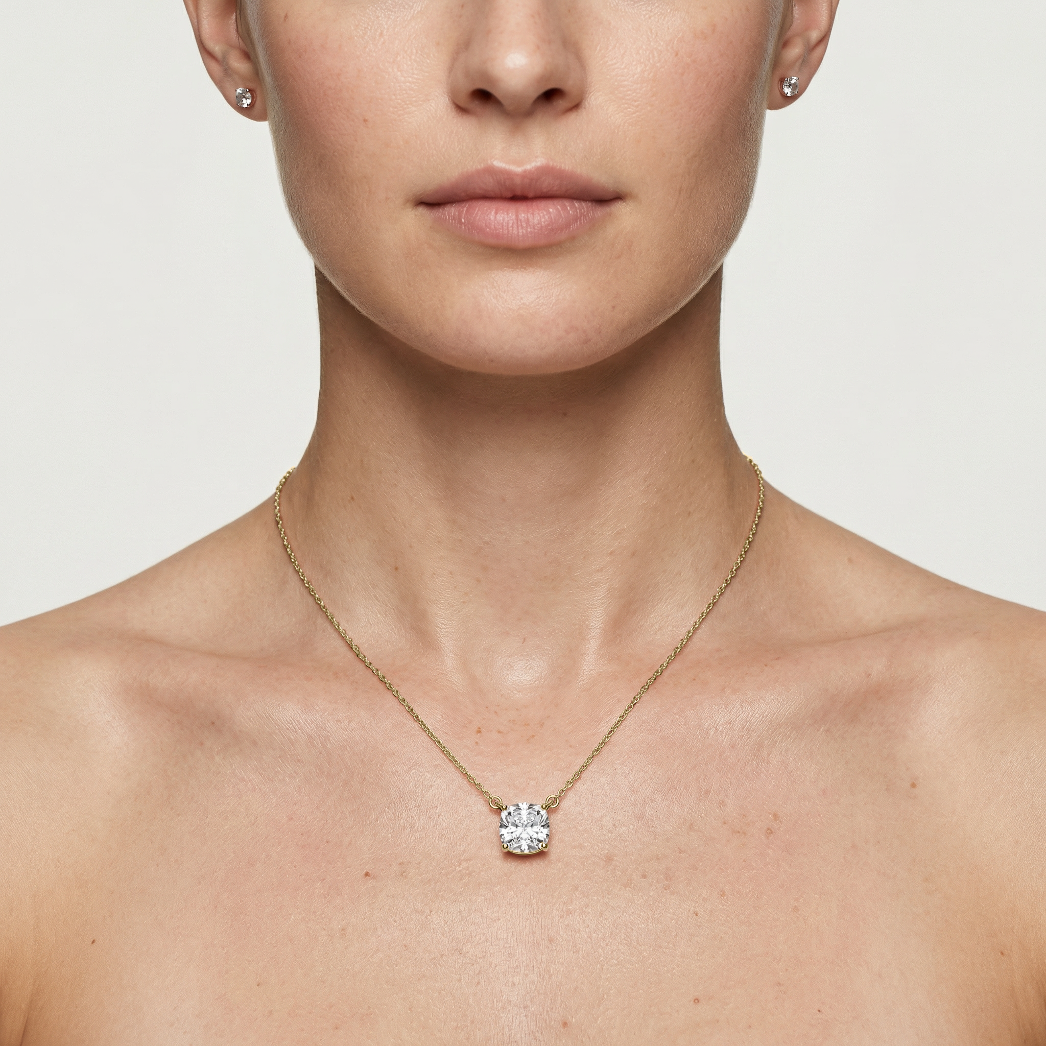 Lovea Carla Anhänger – Kissenschliff – Gelbgold