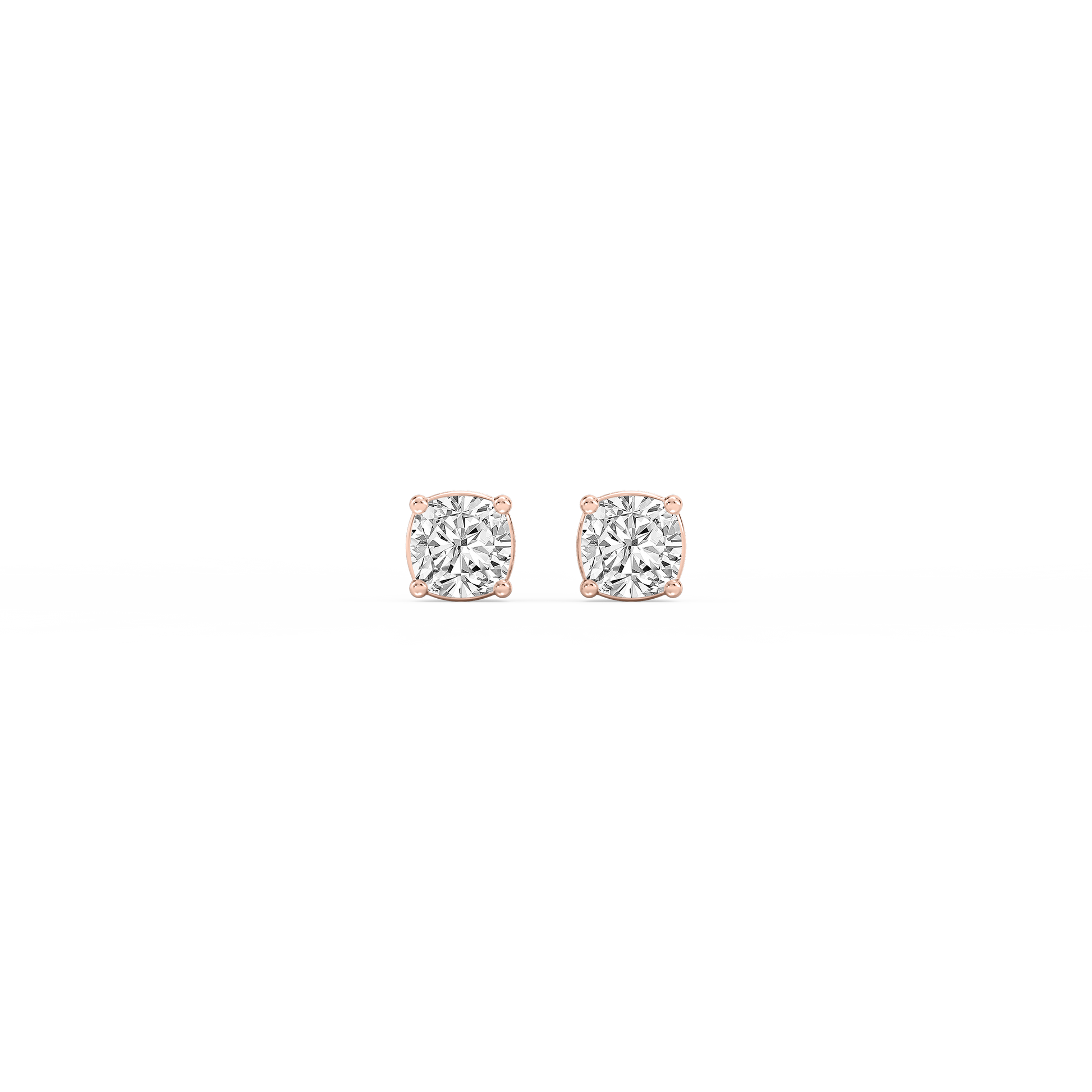 Lovea Mia Ohrstecker Steckverschluss – Kissenschliff – Roségold