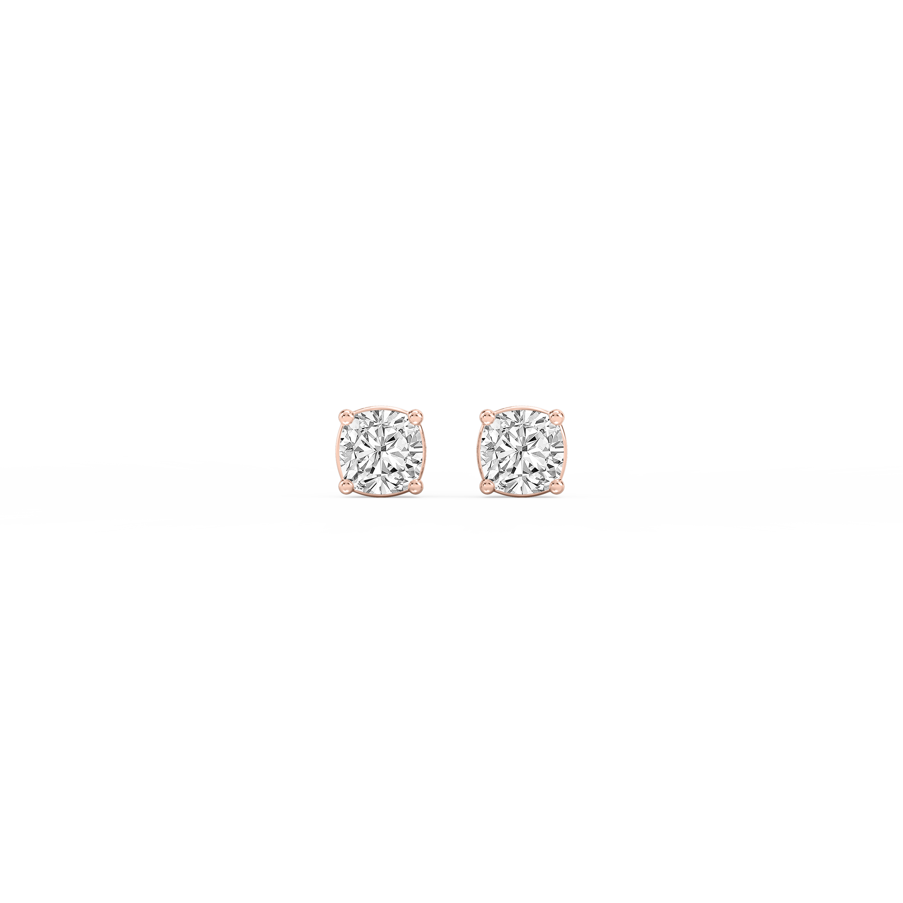 Lovea Mia Ohrstecker Steckverschluss – Kissenschliff – Roségold