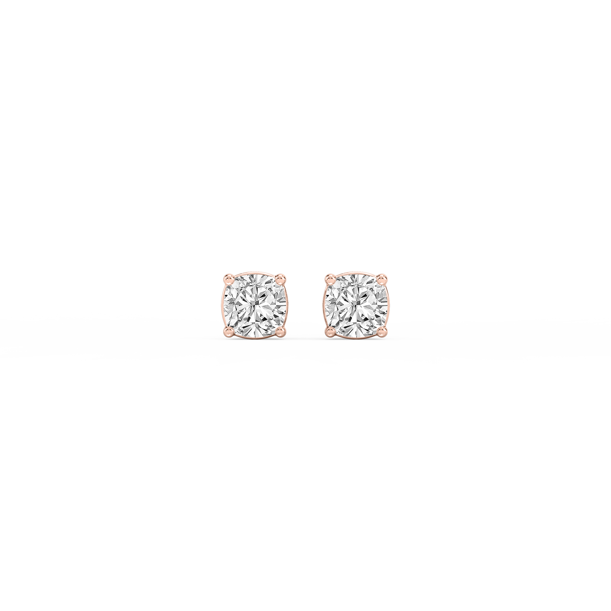 Lovea Mia Ohrstecker Steckverschluss – Kissenschliff – Roségold