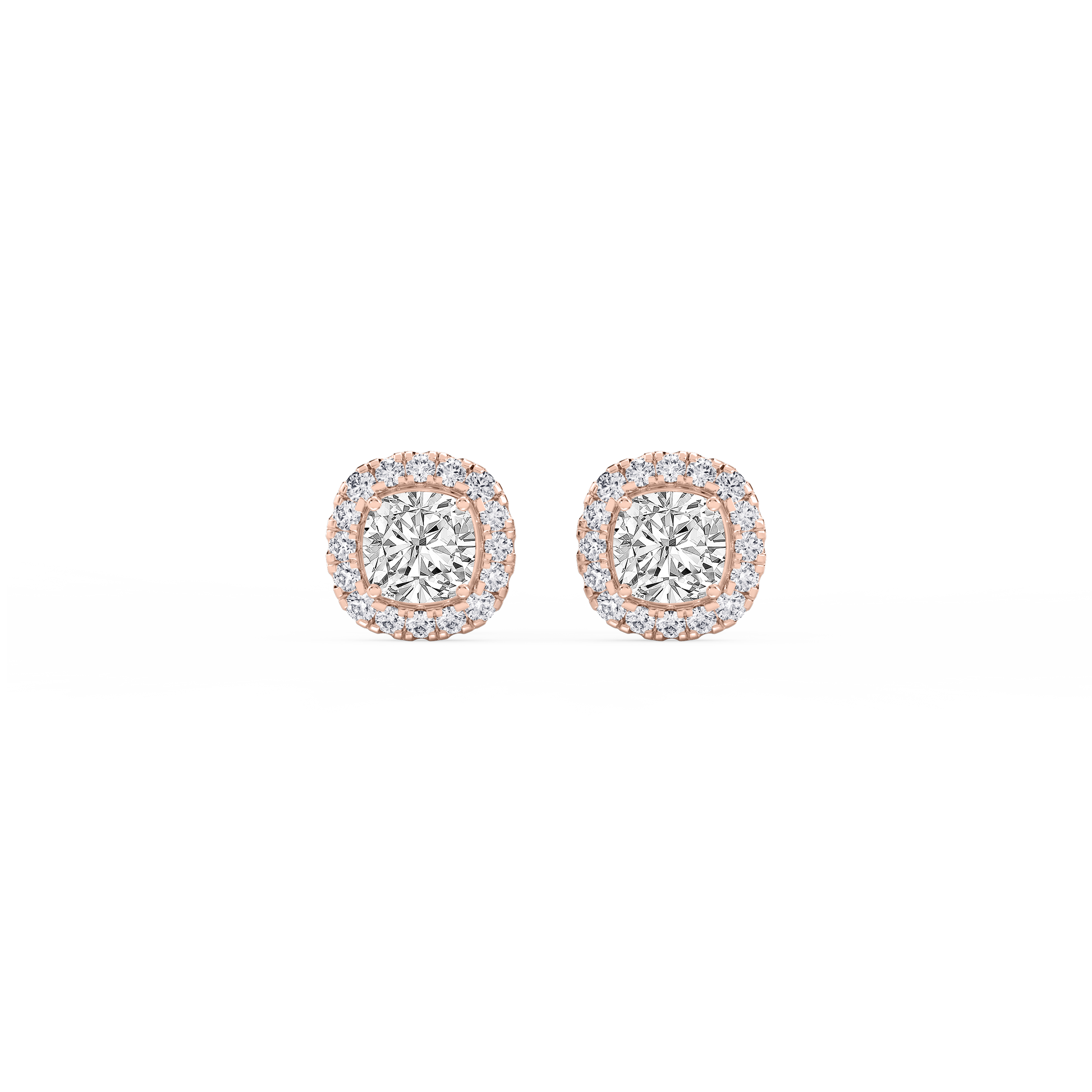 Lovea Pia Ohrstecker – Kissenschliff – Roségold