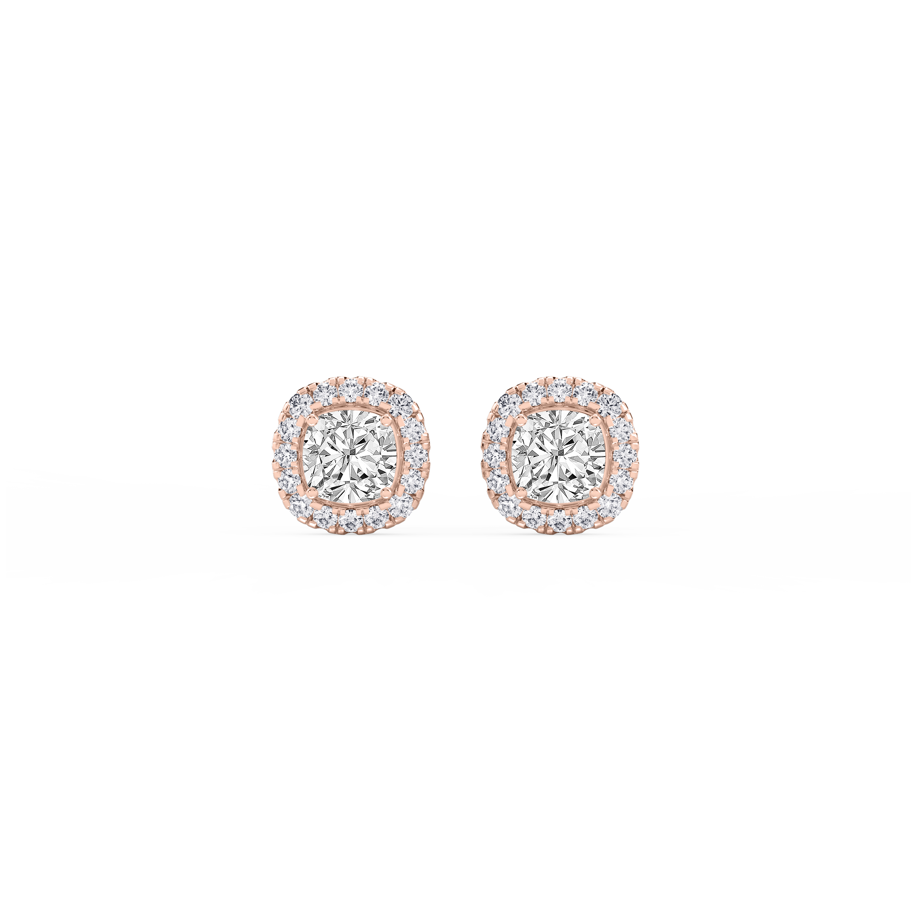 Lovea Pia Ohrstecker – Kissenschliff – Roségold