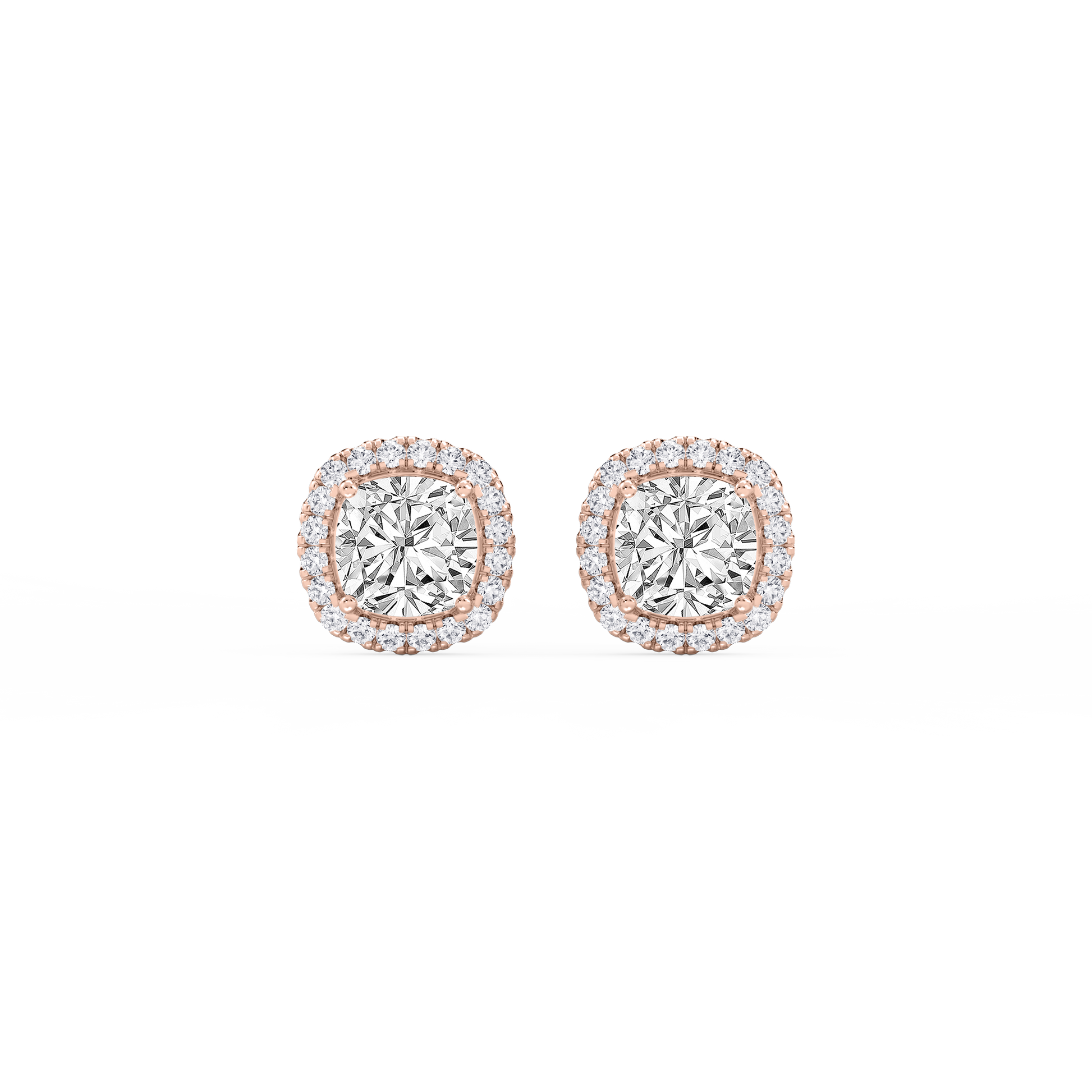 Lovea Pia Ohrstecker – Kissenschliff – Roségold