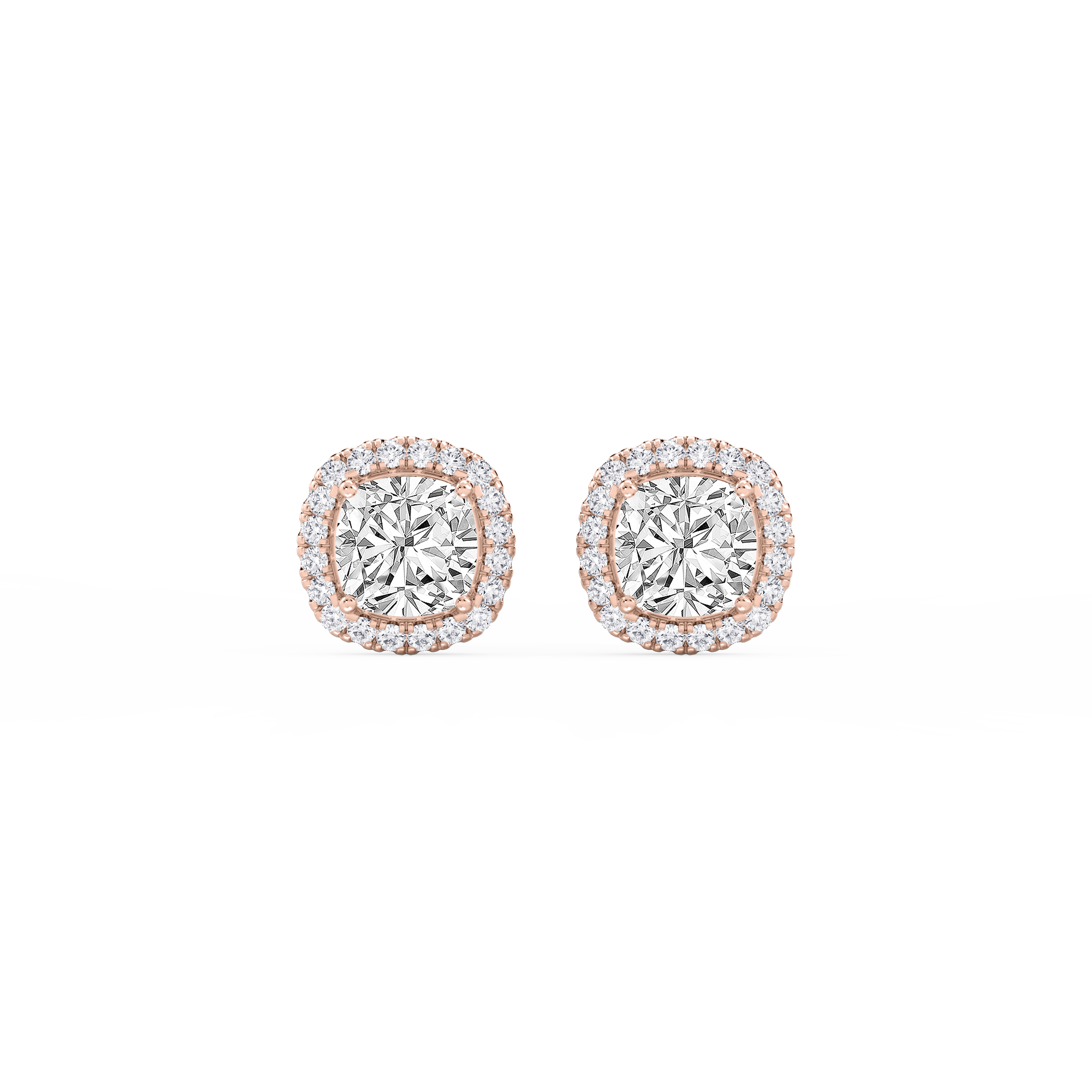 Lovea Pia Ohrstecker – Kissenschliff – Roségold
