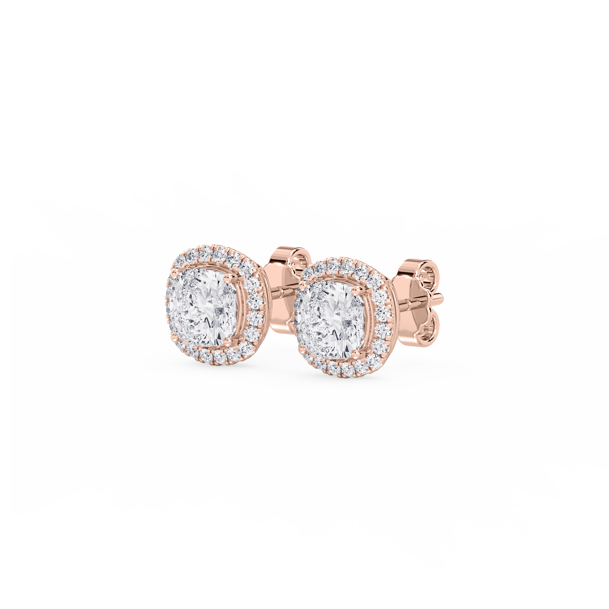 Lovea Pia Ohrstecker – Kissenschliff – Roségold
