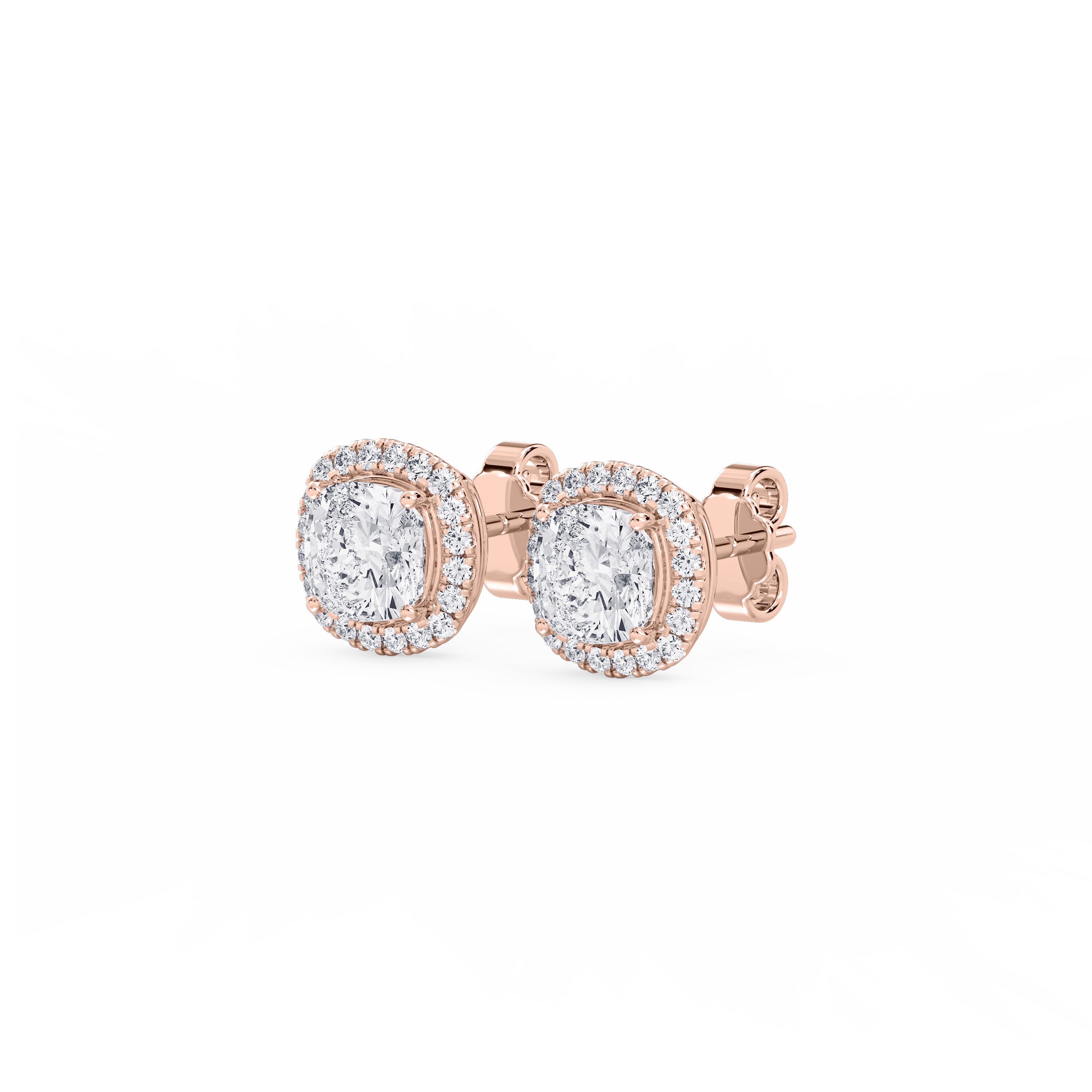 Lovea Pia Ohrstecker – Kissenschliff – Roségold