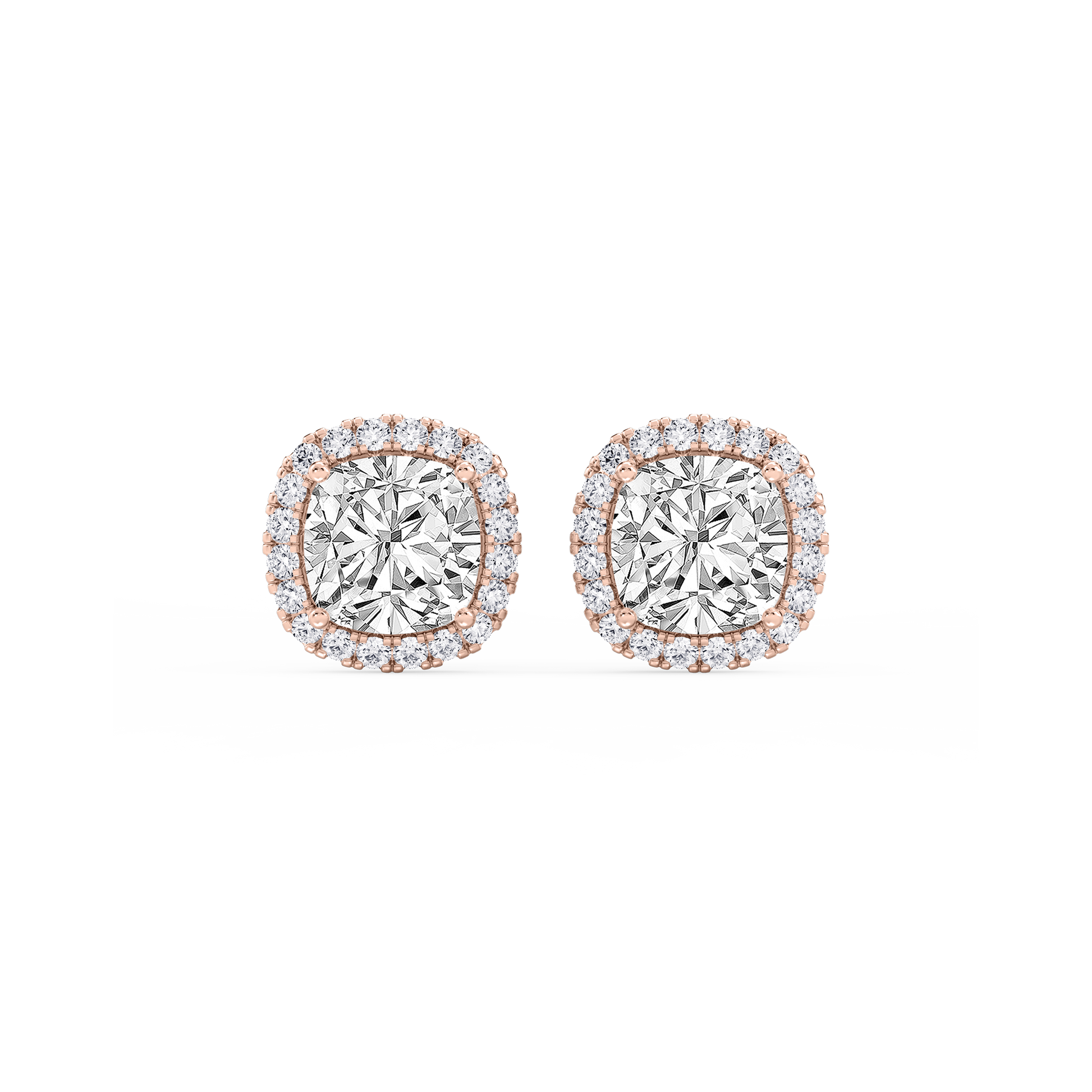 Lovea Pia Ohrstecker – Kissenschliff – Roségold