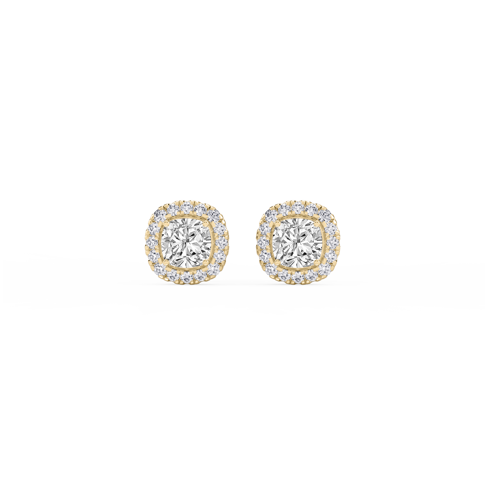 Lovea Pia Ohrstecker – Kissenschliff – Gelbgold