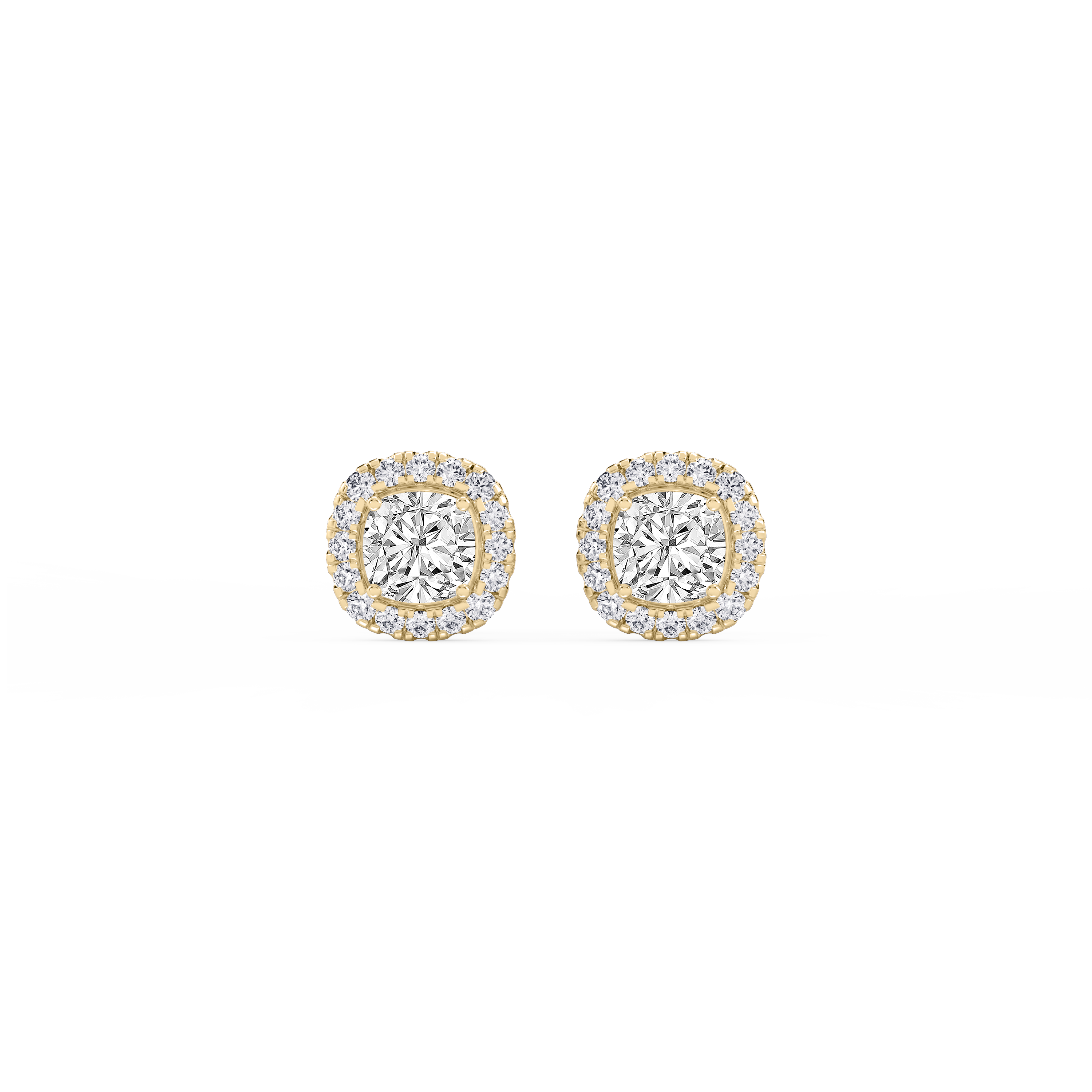 Lovea Pia Ohrstecker – Kissenschliff – Gelbgold