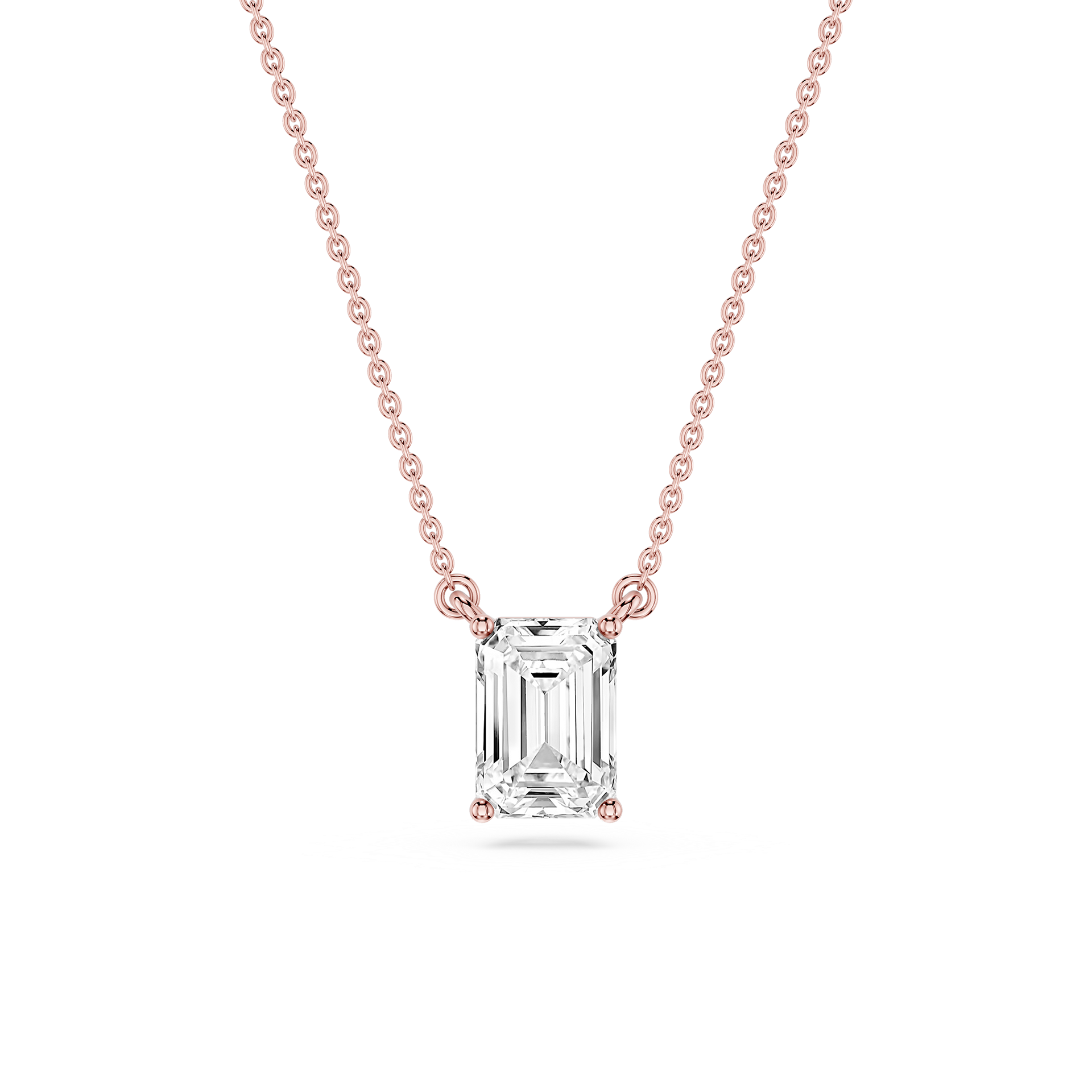 Lovea Carla Anhänger – Smaragdschliff – Roségold
