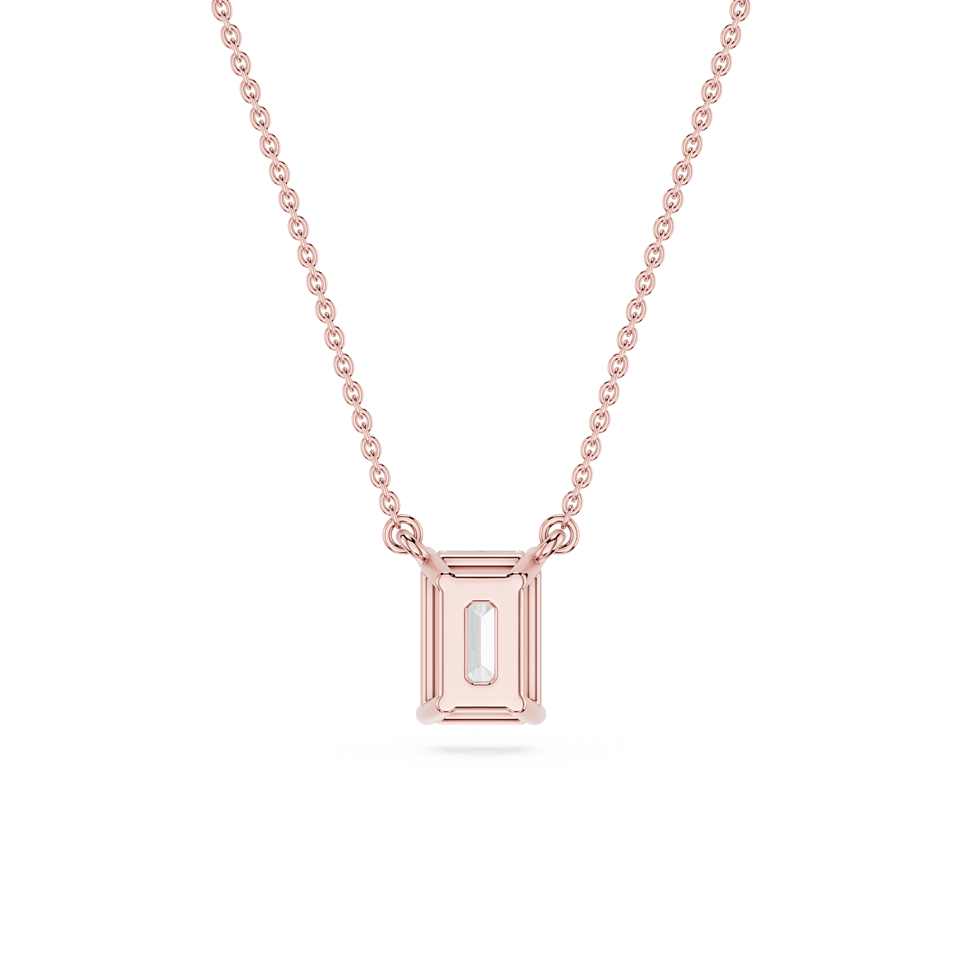 Lovea Carla Anhänger – Smaragdschliff – Roségold