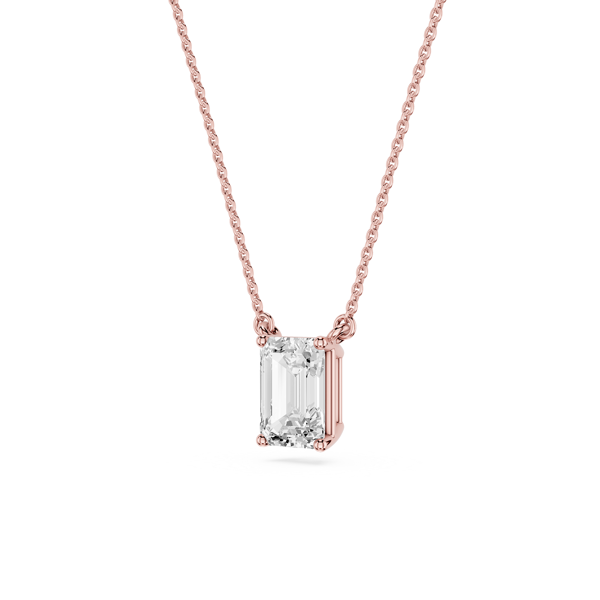 Lovea Carla Anhänger – Smaragdschliff – Roségold