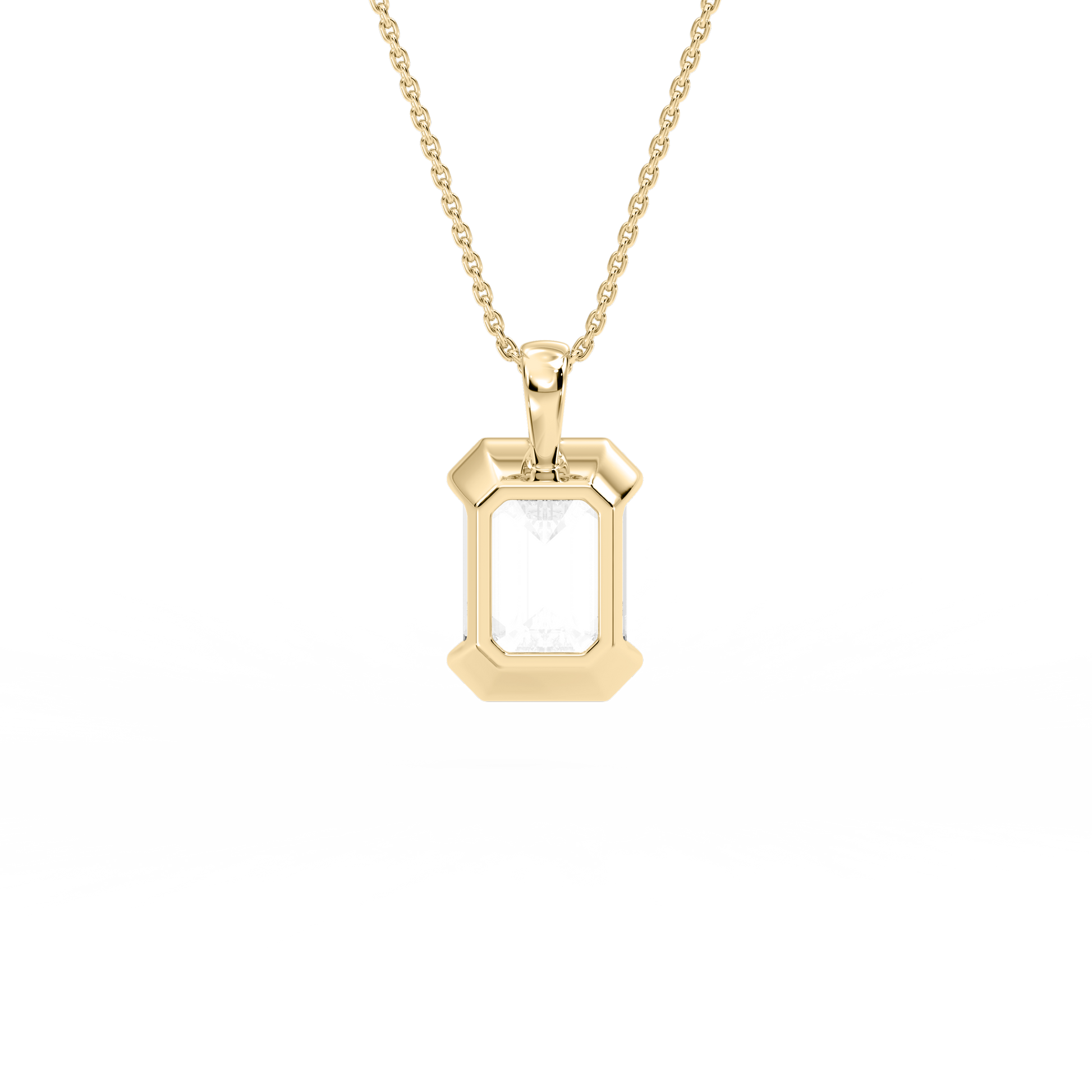 Lovea Hedda Anhänger – Smaragdschliff – Gelbgold
