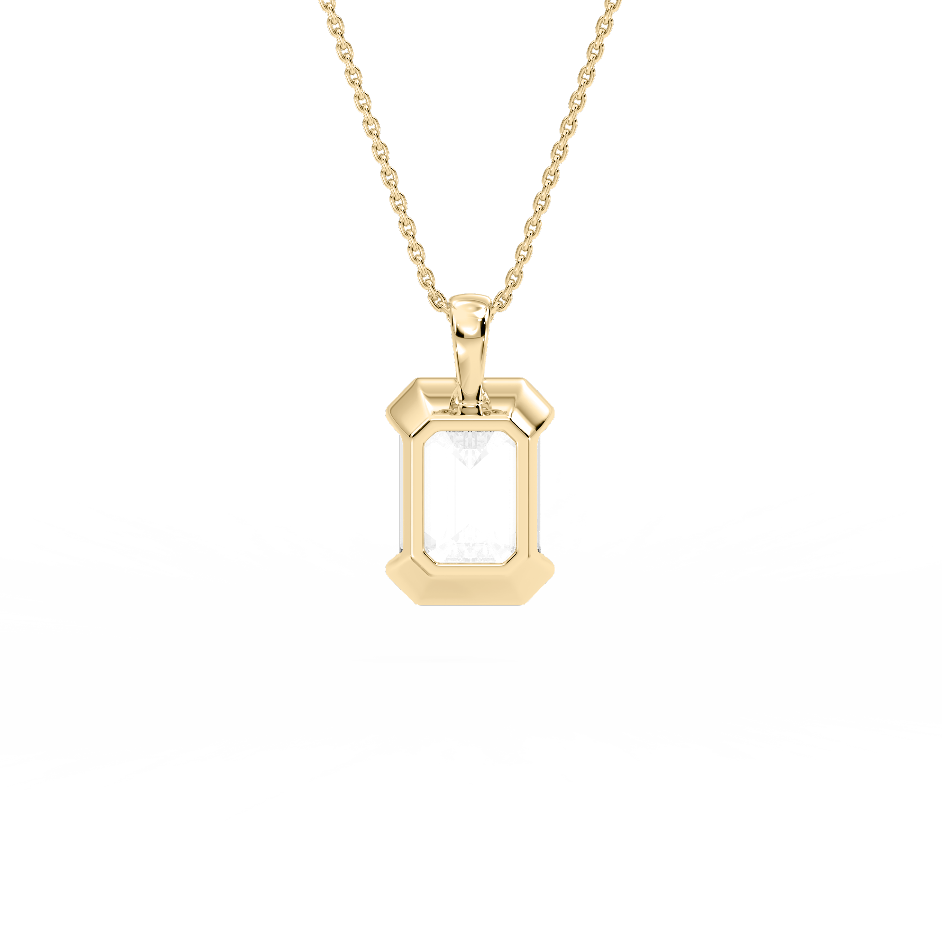 Lovea Hedda Anhänger – Smaragdschliff – Gelbgold