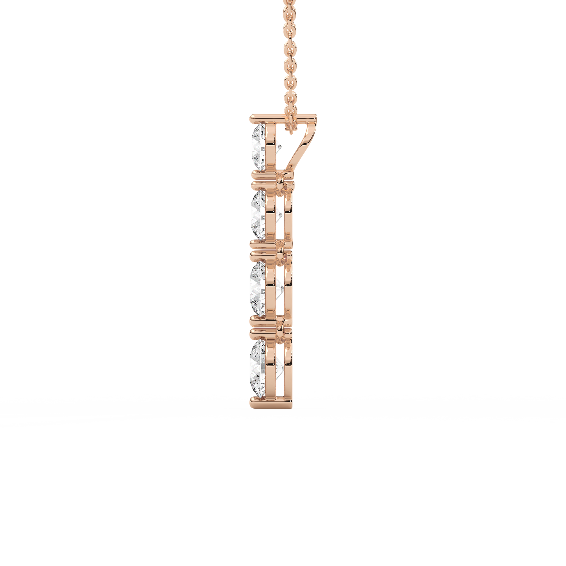 Lovea Selma Anhänger – Rundschliff – Roségold