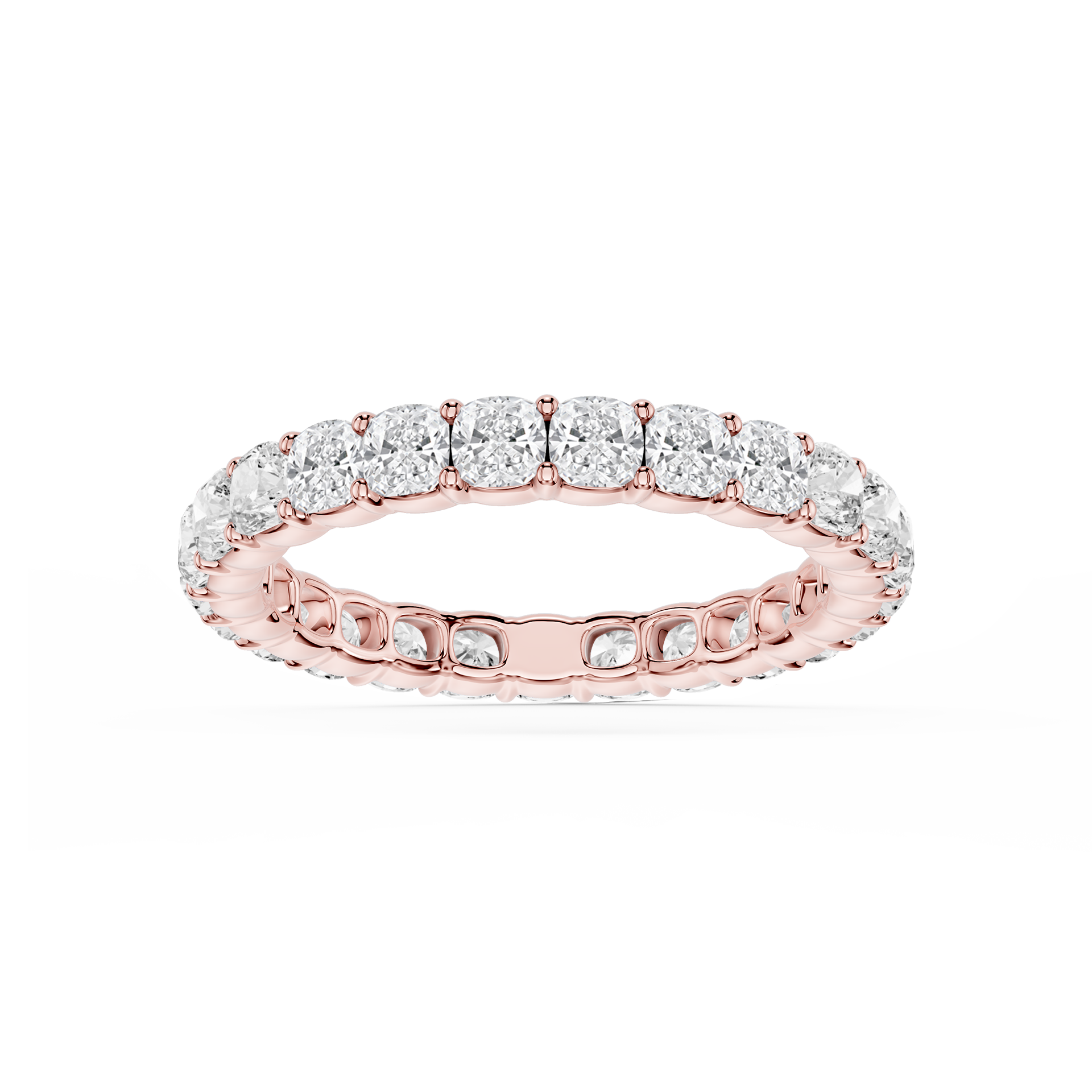 Lovea Frieda Eternity Ring Kissenschliff – Roségold