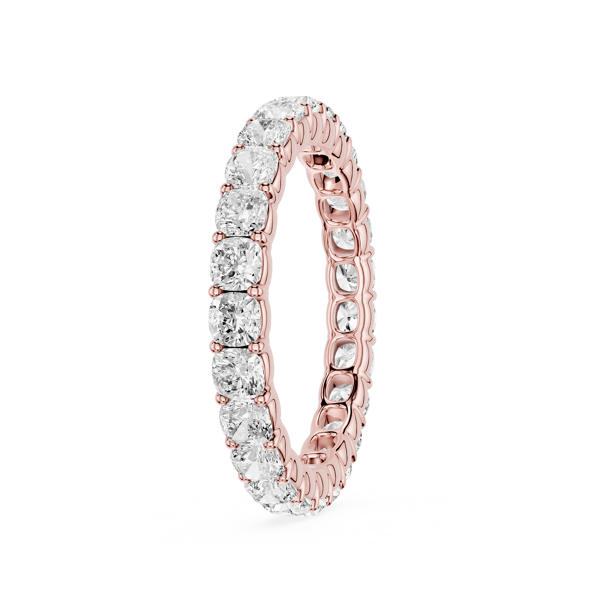 Lovea Frieda Eternity Ring Kissenschliff – Roségold