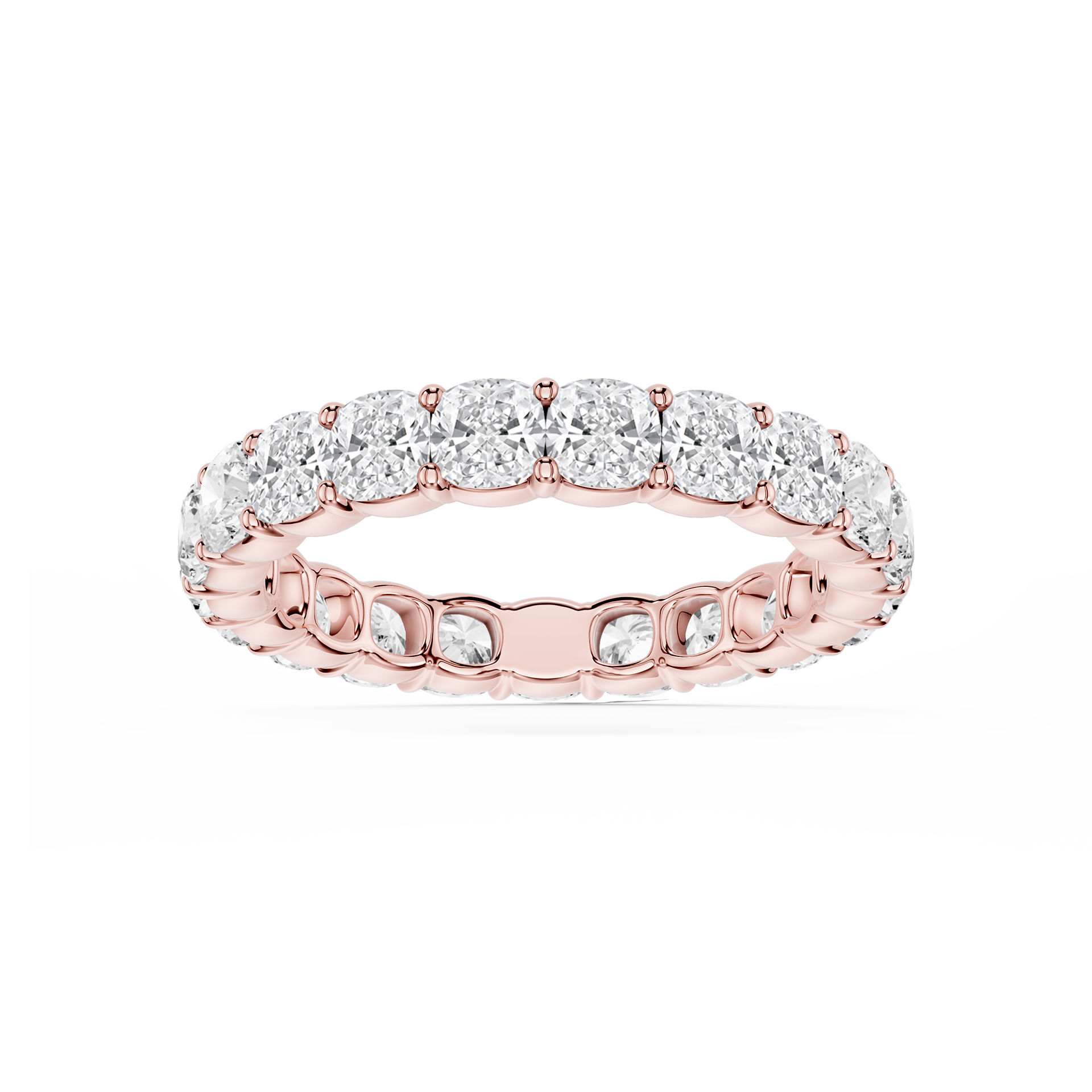 Lovea Frieda Eternity Ring Kissenschliff – Roségold