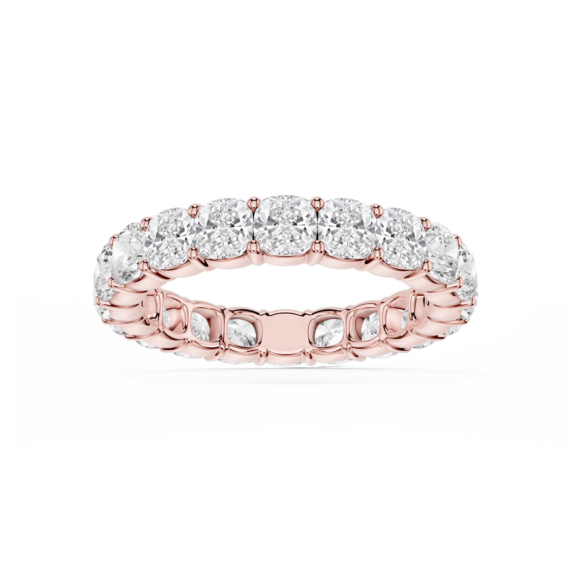 Lovea Frieda Eternity Ring Kissenschliff – Roségold