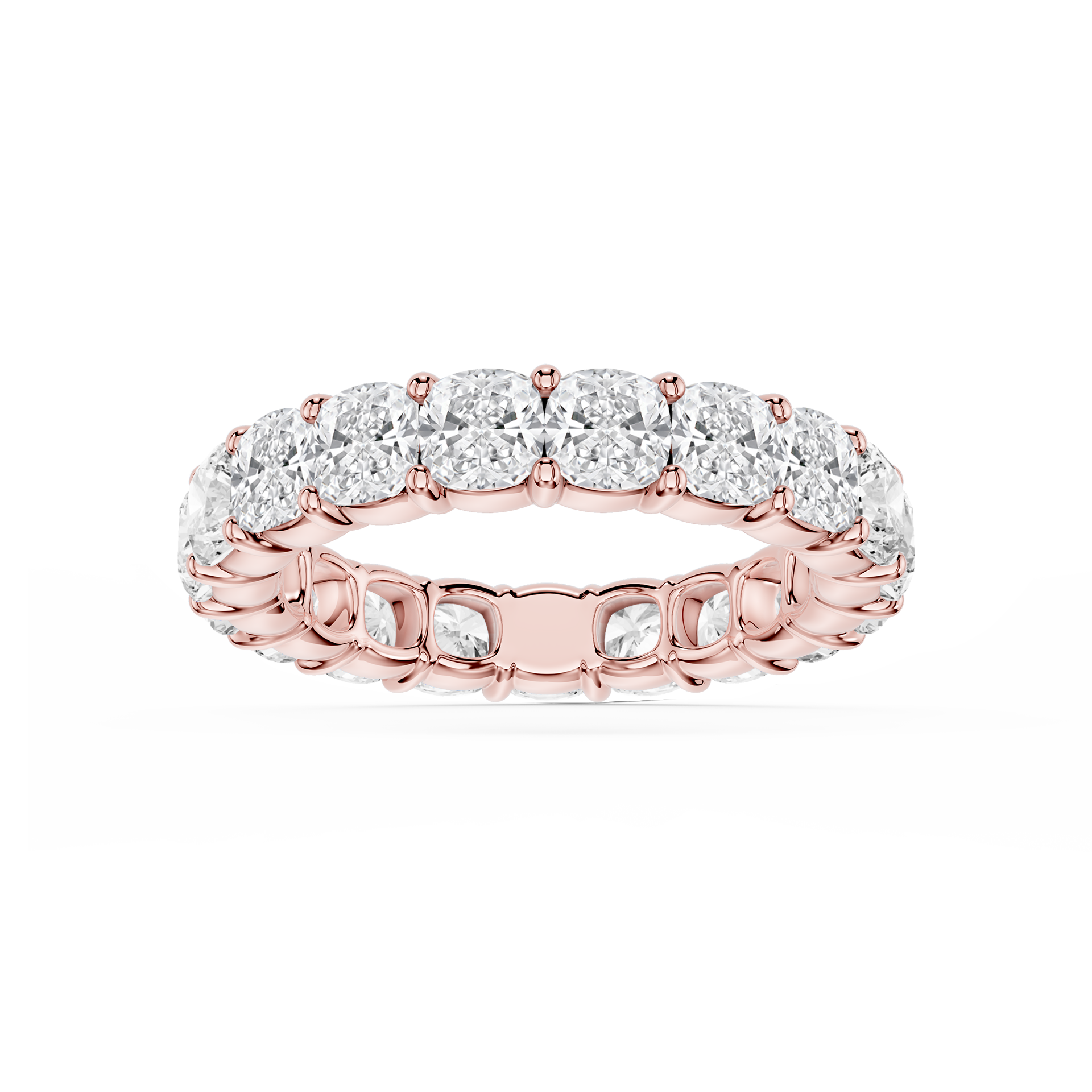 Lovea Frieda Eternity Ring Kissenschliff – Roségold