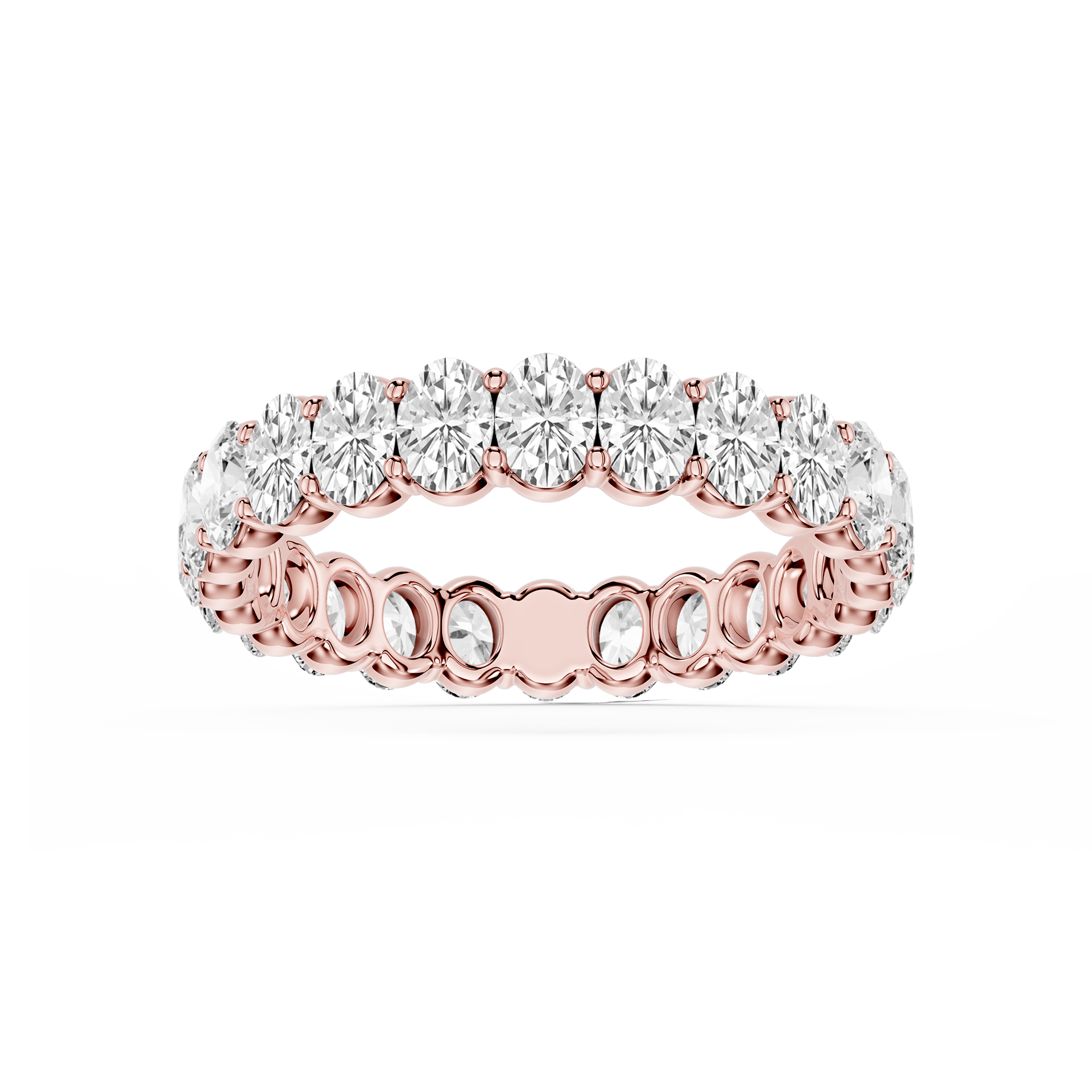 Lovea Frieda Eternity Ring Ovalschliff – Roségold