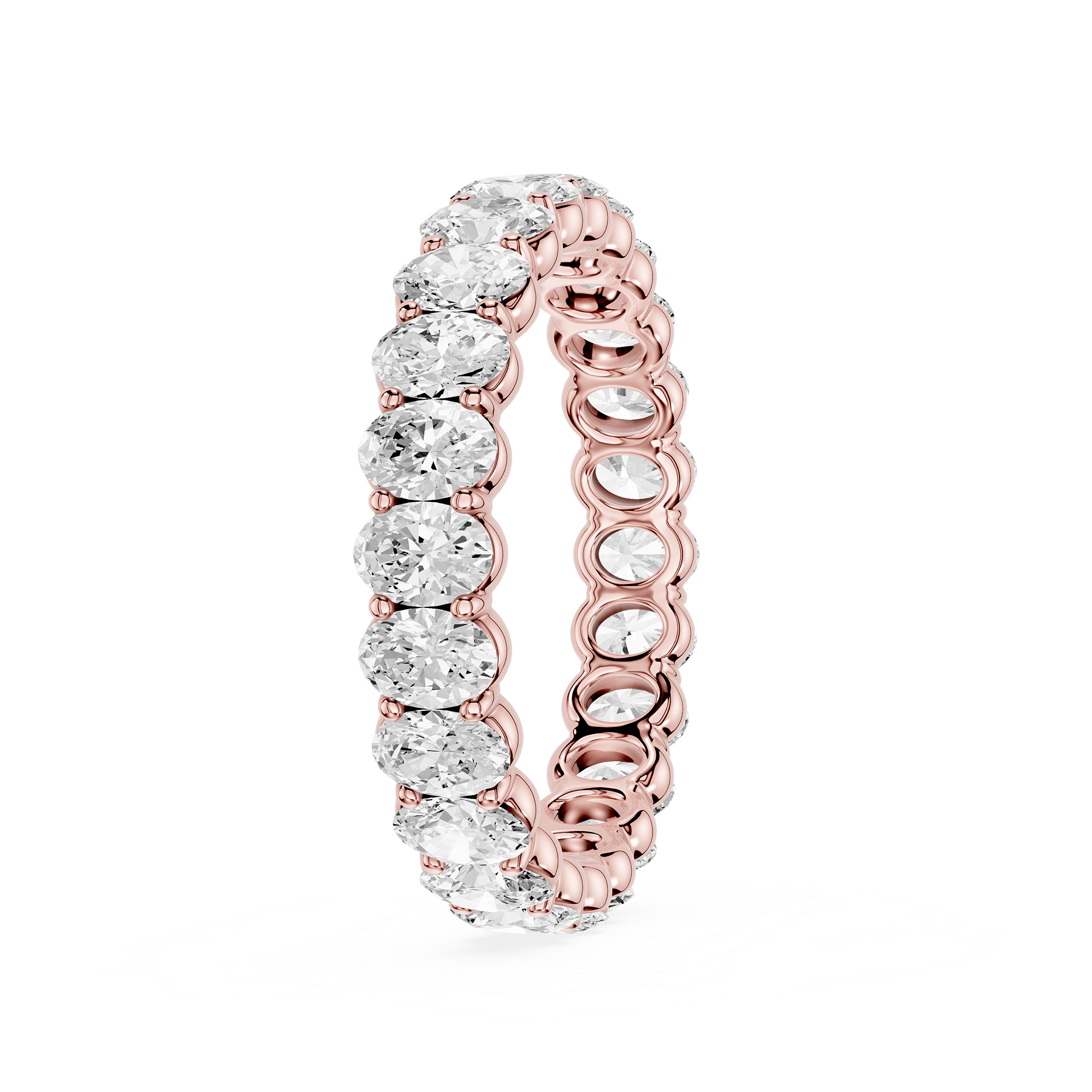 Lovea Frieda Eternity Ring Ovalschliff – Roségold