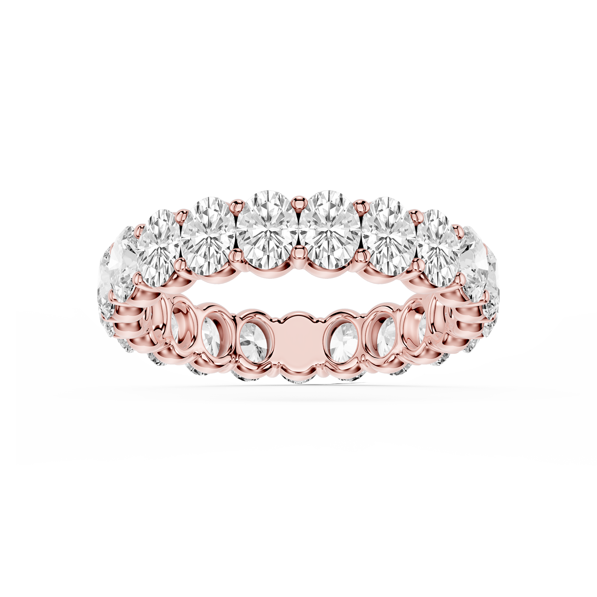Lovea Frieda Eternity Ring Ovalschliff – Roségold