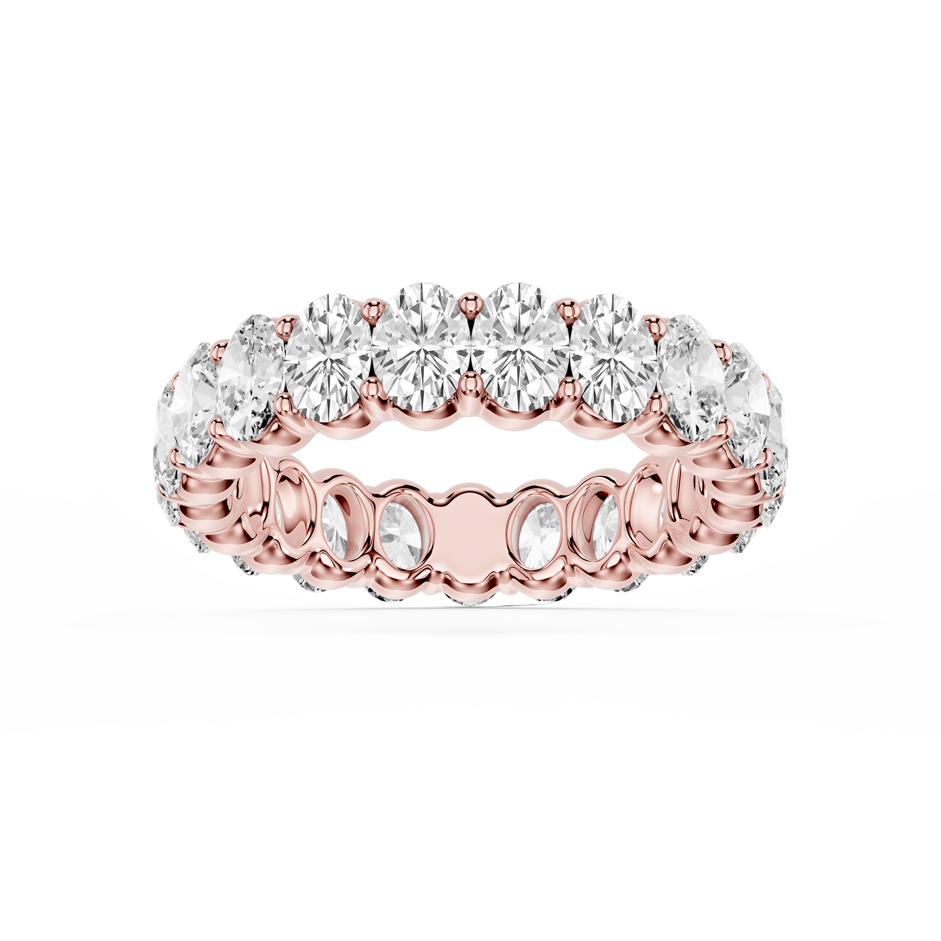 Lovea Frieda Eternity Ring Ovalschliff – Roségold