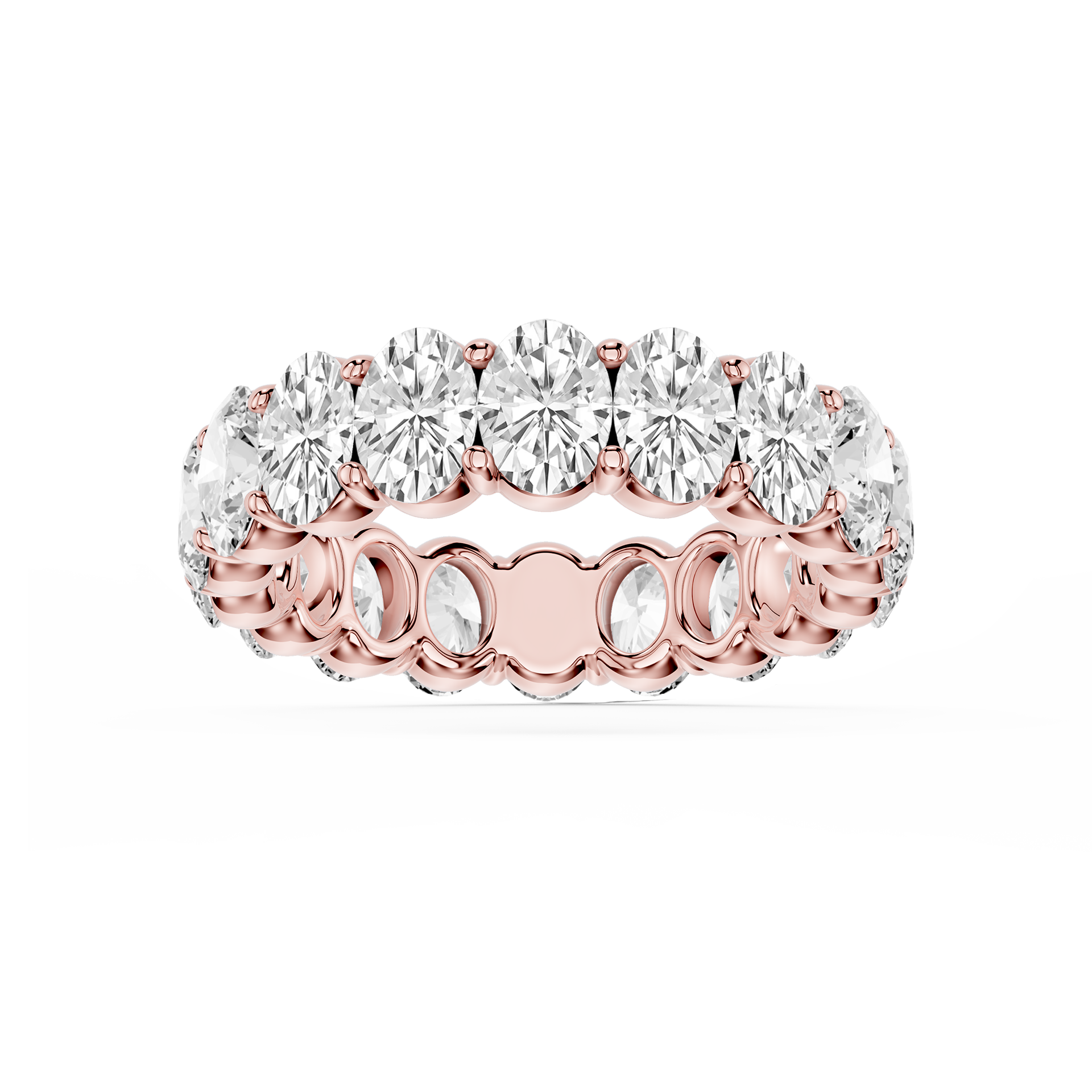 Lovea Frieda Eternity Ring Ovalschliff – Roségold