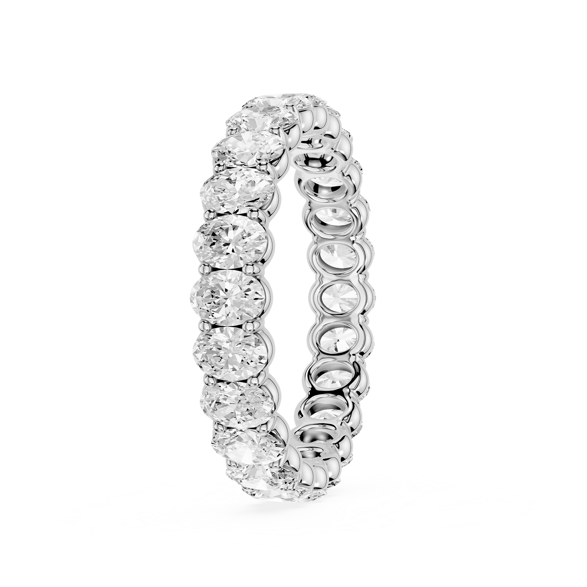 Lovea Frieda Eternity Ring Ovalschliff – Weißgold