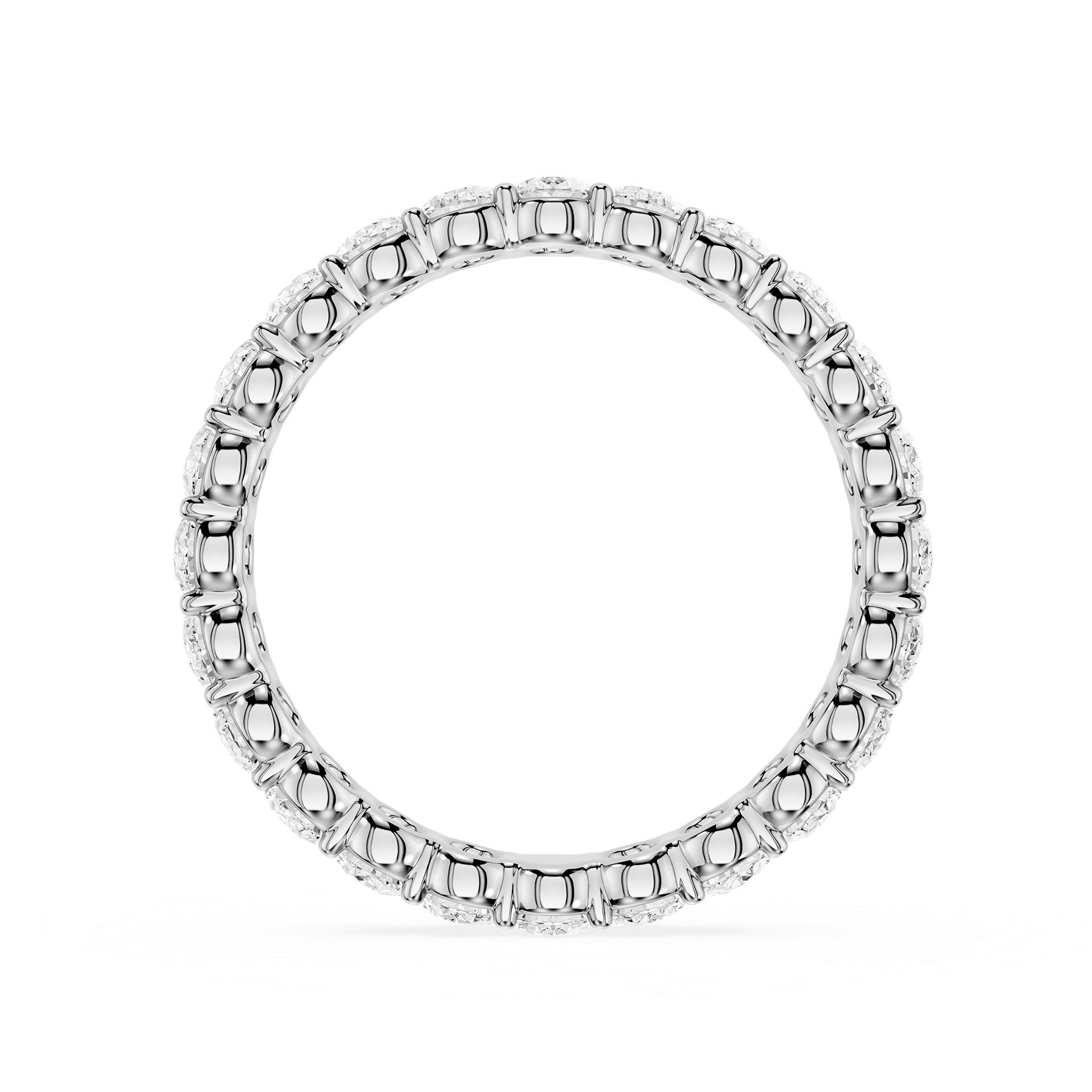 Lovea Frieda Eternity Ring Ovalschliff – Weißgold