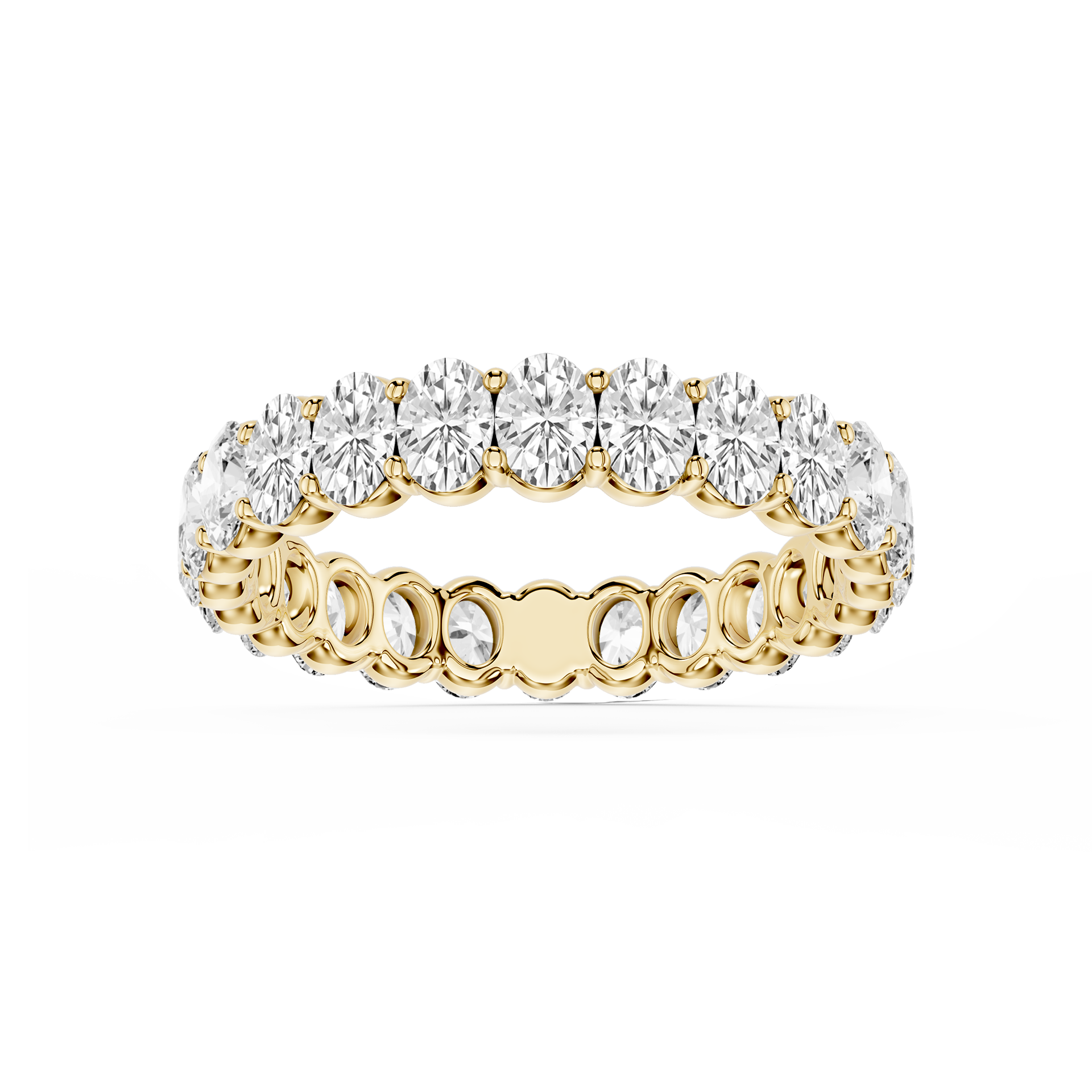 Lovea Frieda Eternity Ring Ovalschliff – Gelbgold