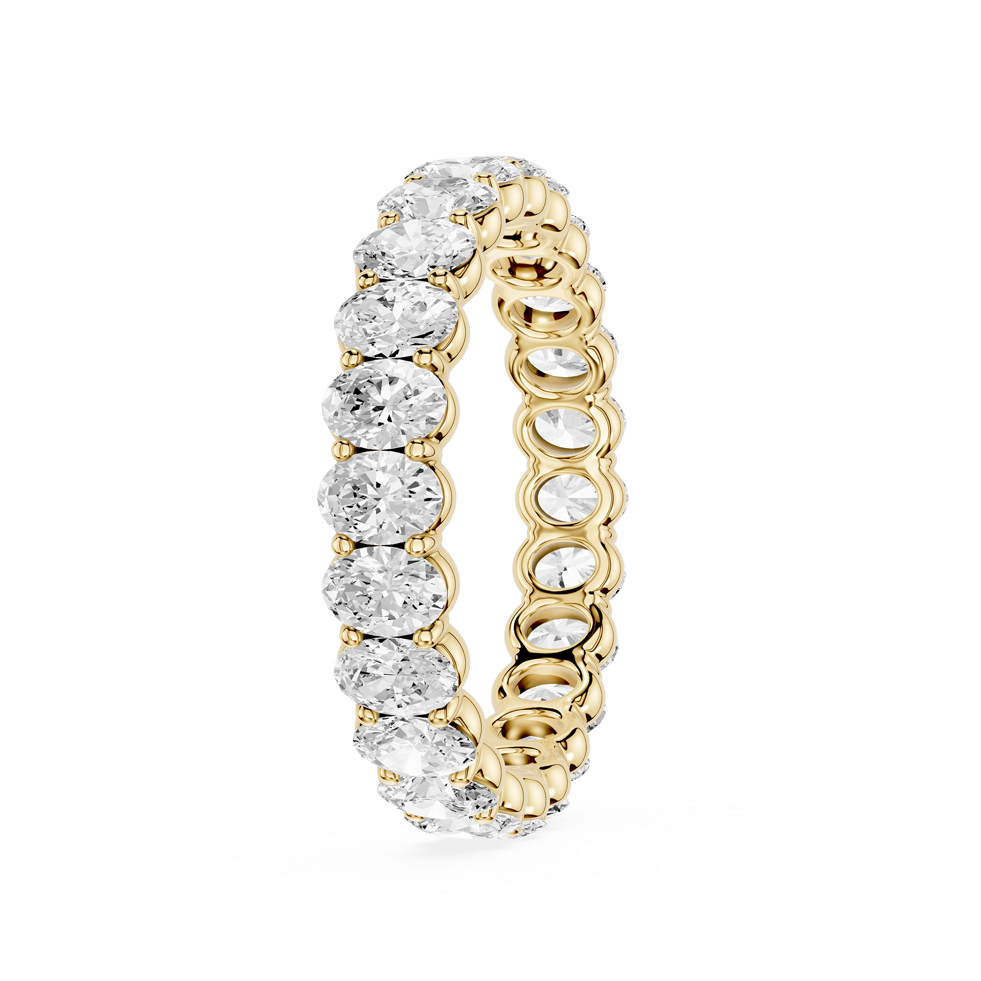 Lovea Frieda Eternity Ring Ovalschliff – Gelbgold