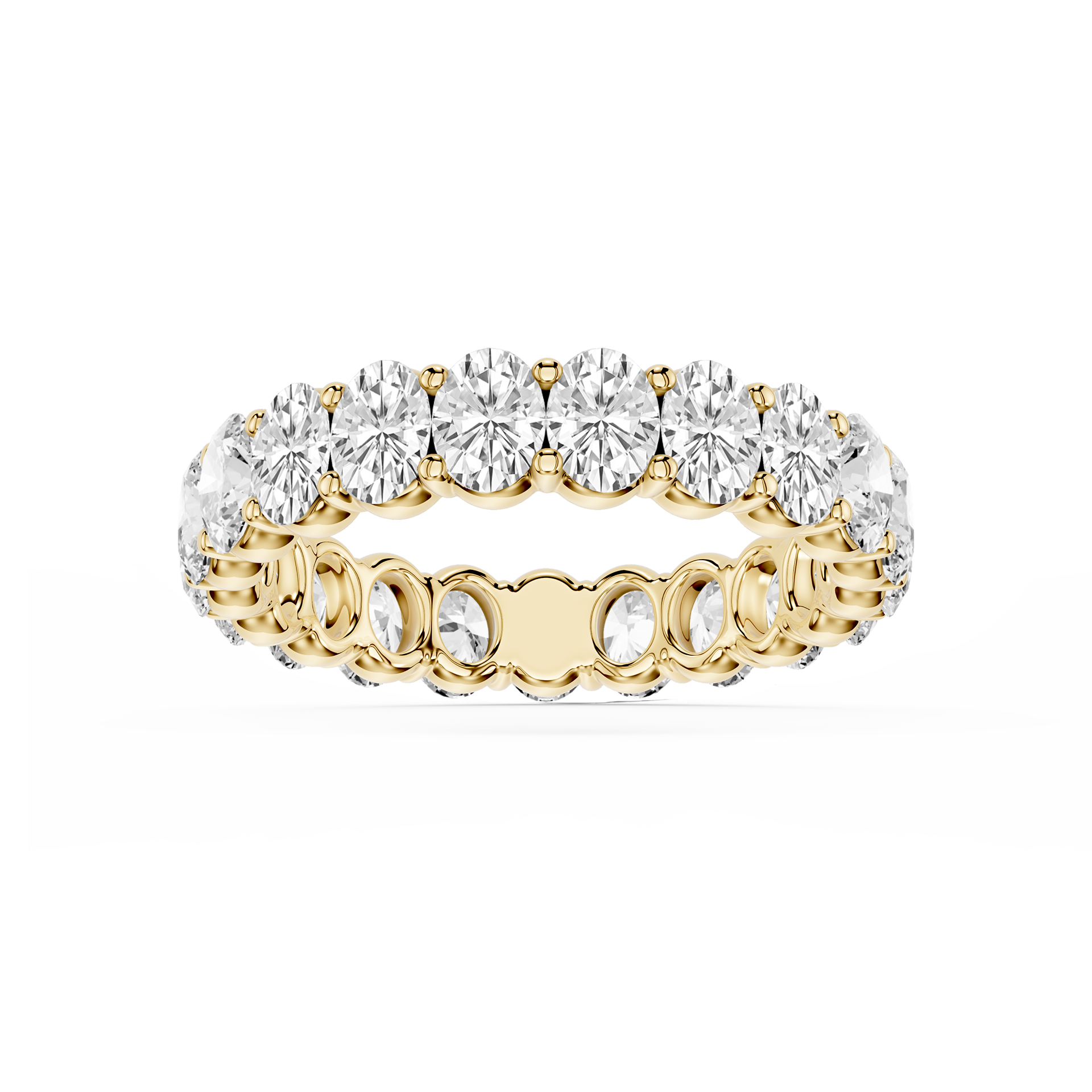 Lovea Frieda Eternity Ring Ovalschliff – Gelbgold