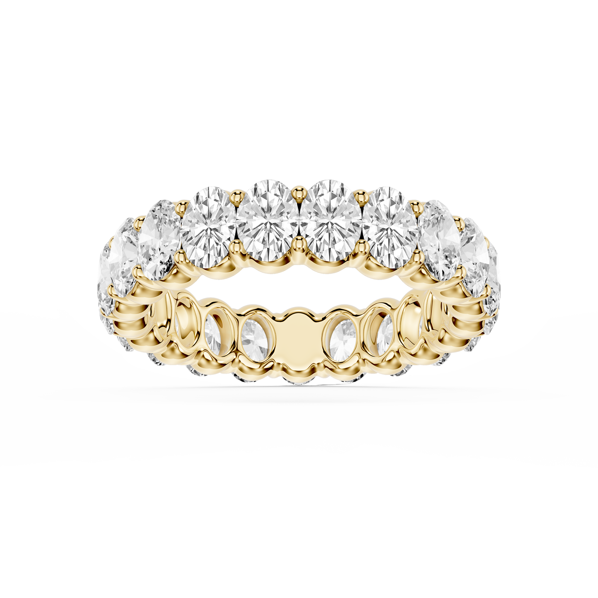 Lovea Frieda Eternity Ring Ovalschliff – Gelbgold