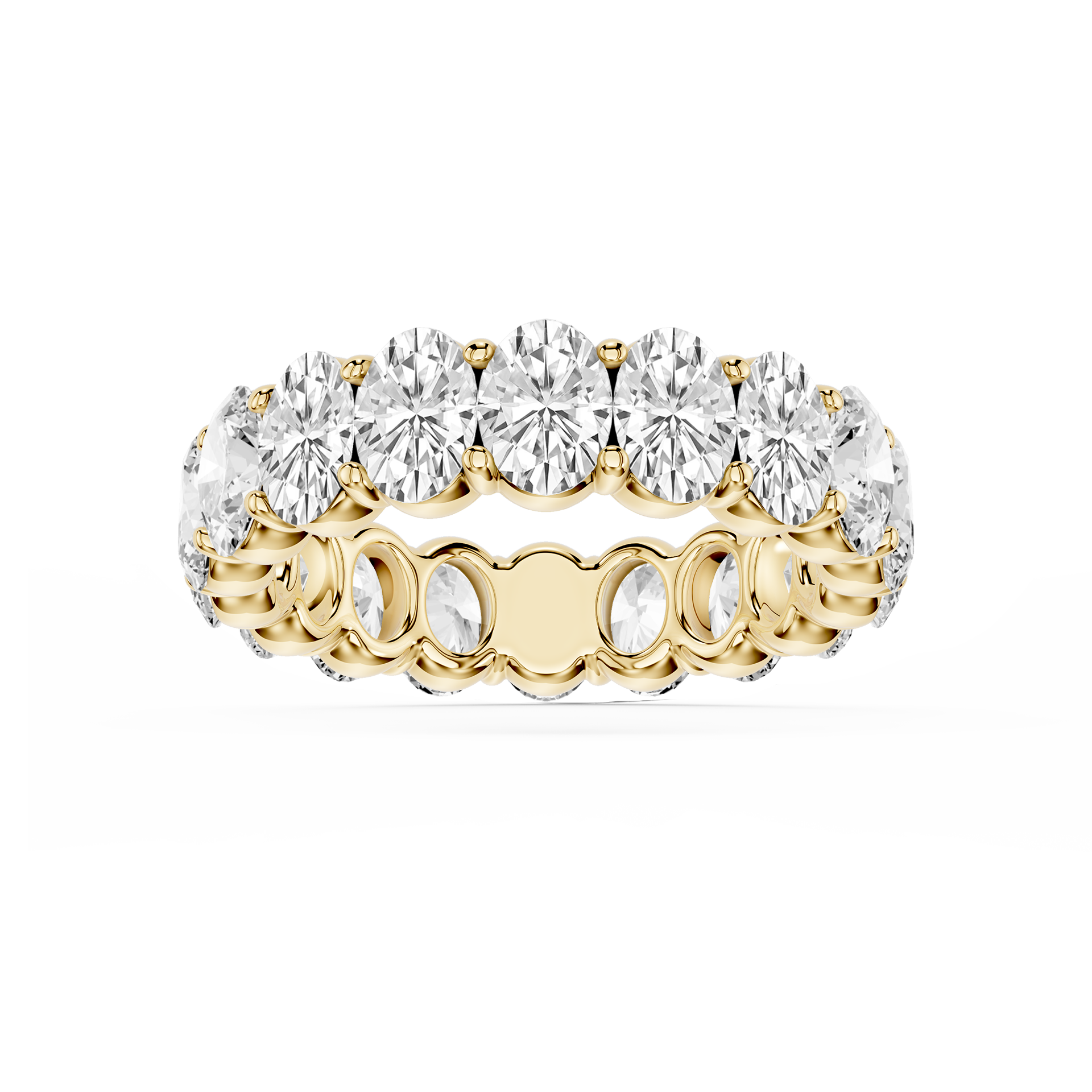 Lovea Frieda Eternity Ring Ovalschliff – Gelbgold