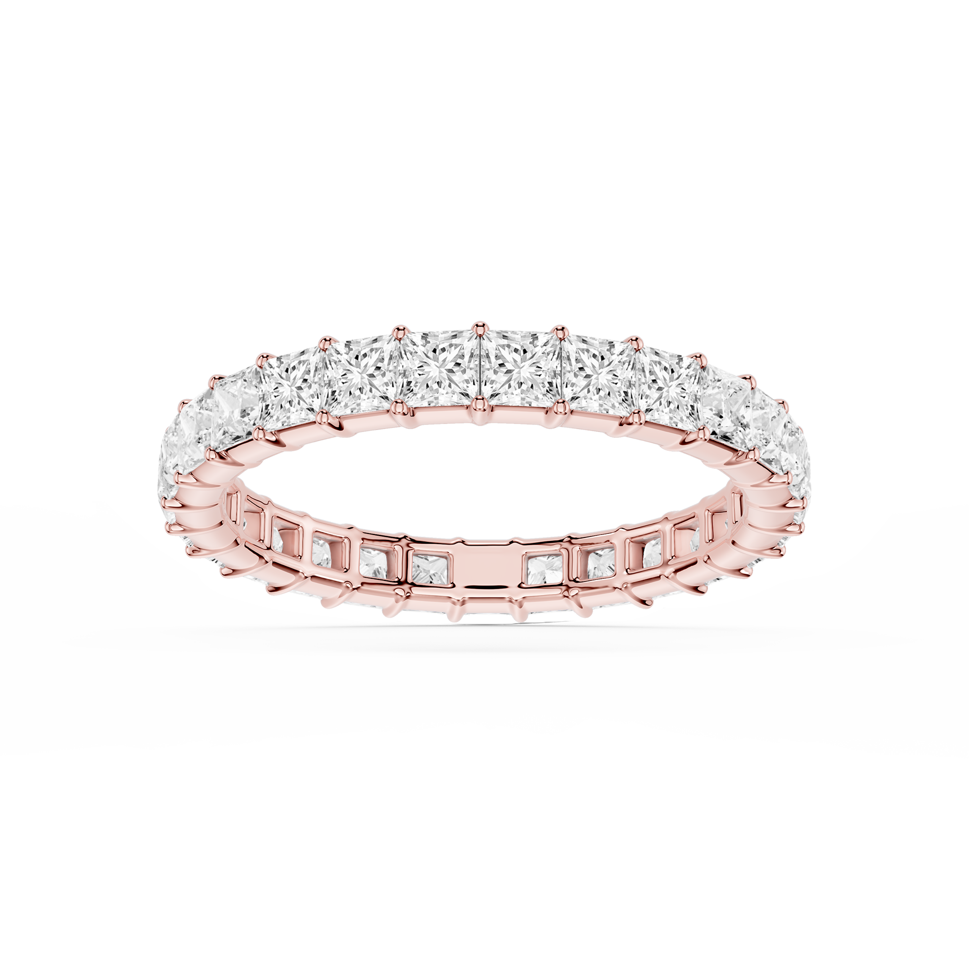 Lovea Frieda Eternity Ring Prinzessschliff – Roségold