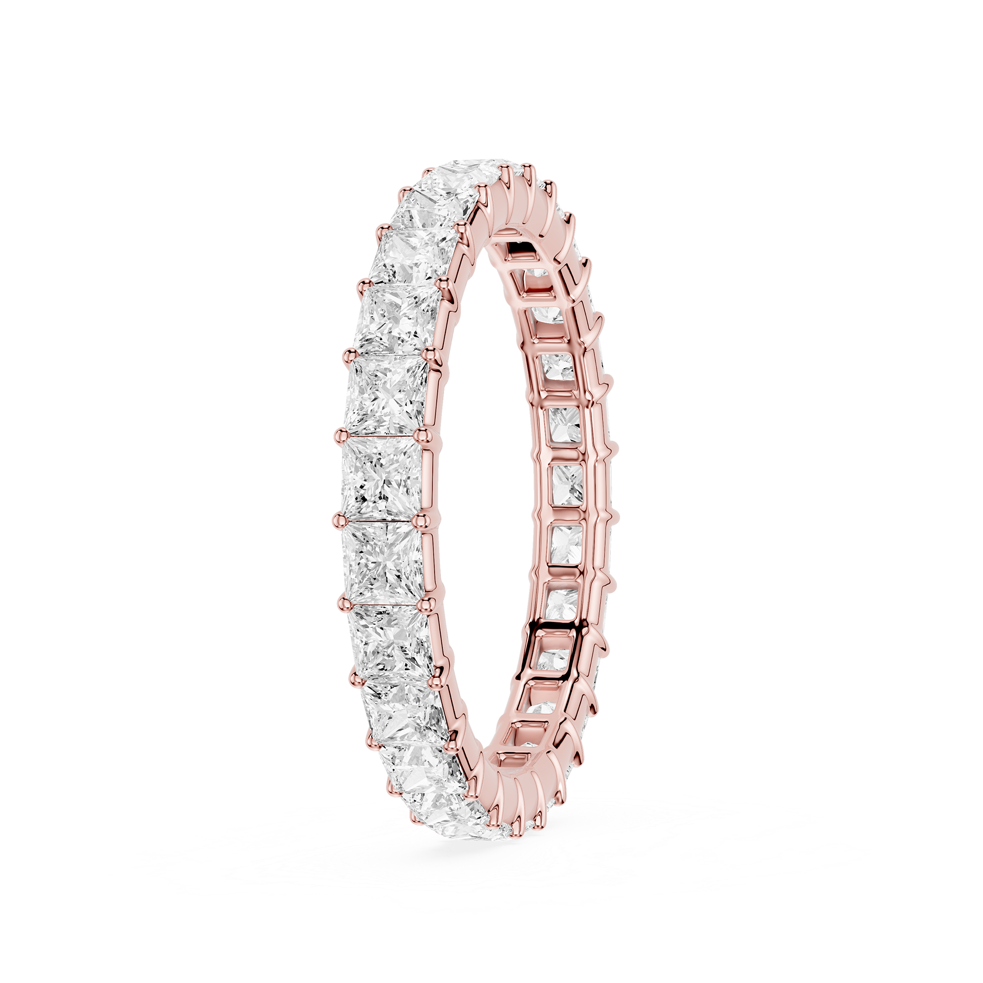 Lovea Frieda Eternity Ring Prinzessschliff – Roségold