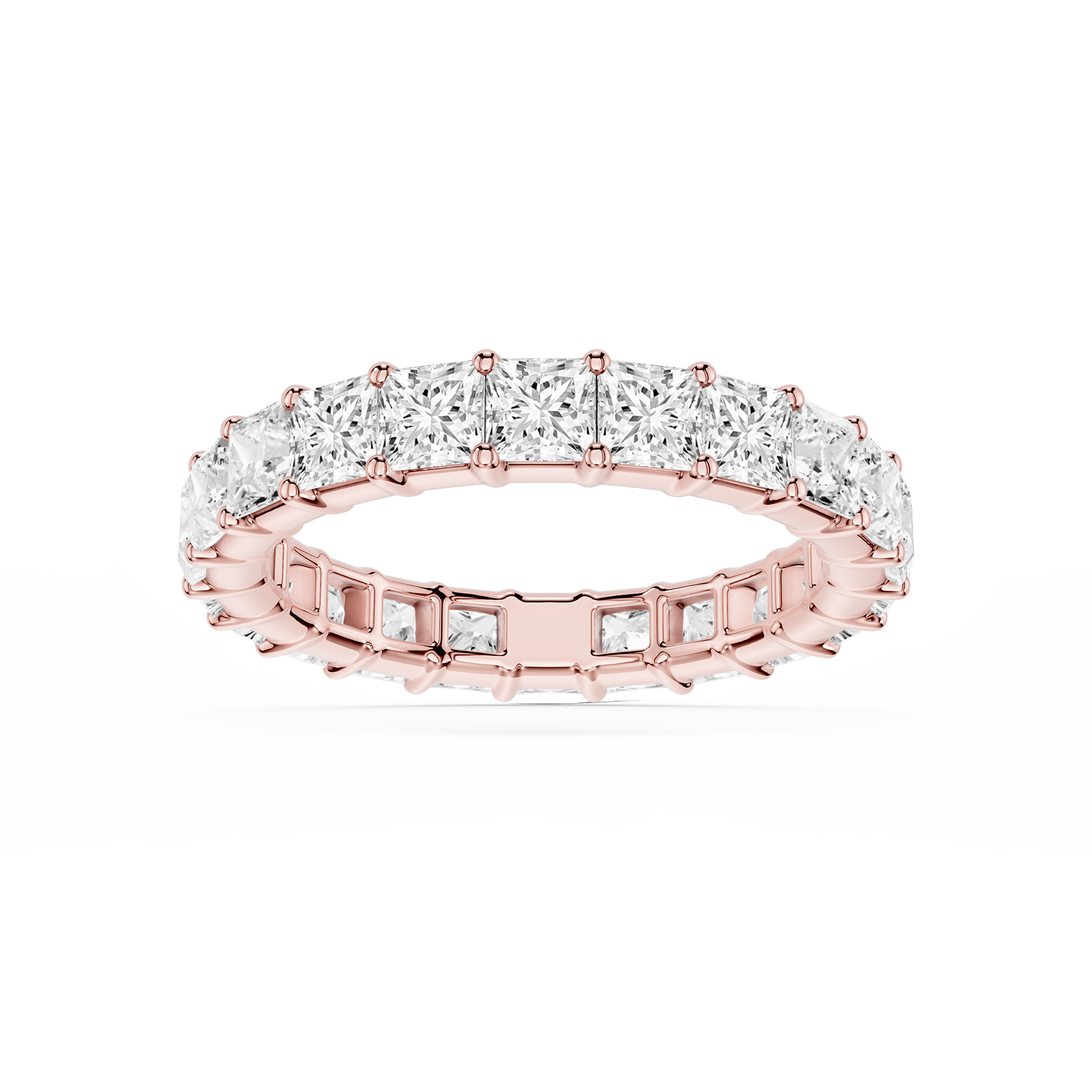 Lovea Frieda Eternity Ring Prinzessschliff – Roségold