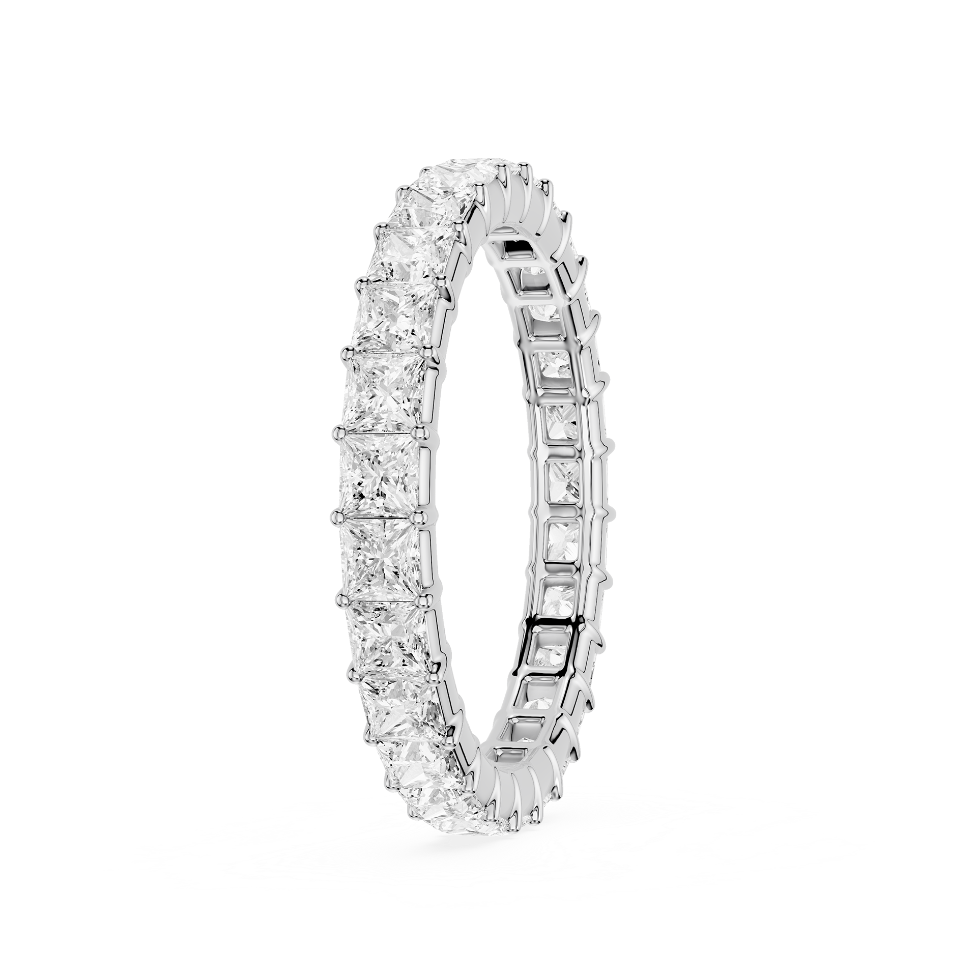 Lovea Frieda Eternity Ring Prinzessschliff – Weißgold